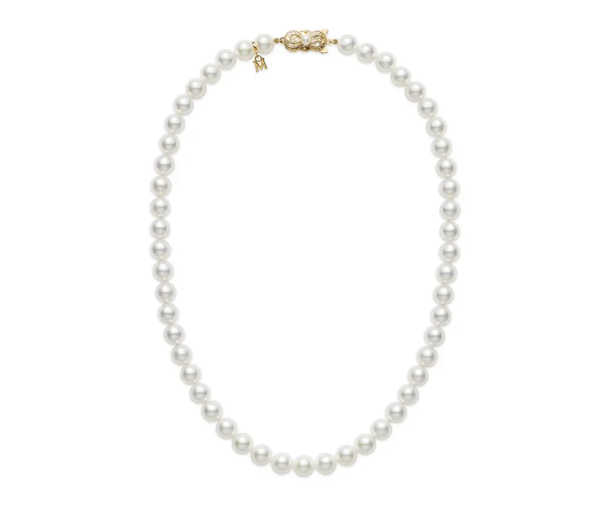 Akoya Cultured Pearl 18K Yellow Gold Strand Necklace