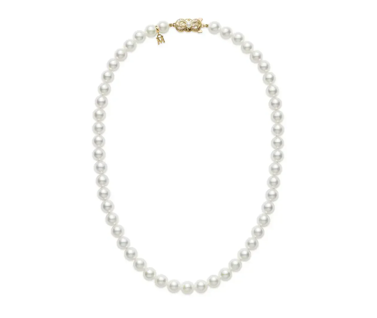 Akoya Cultured Pearl 18K Yellow Gold Strand Necklace