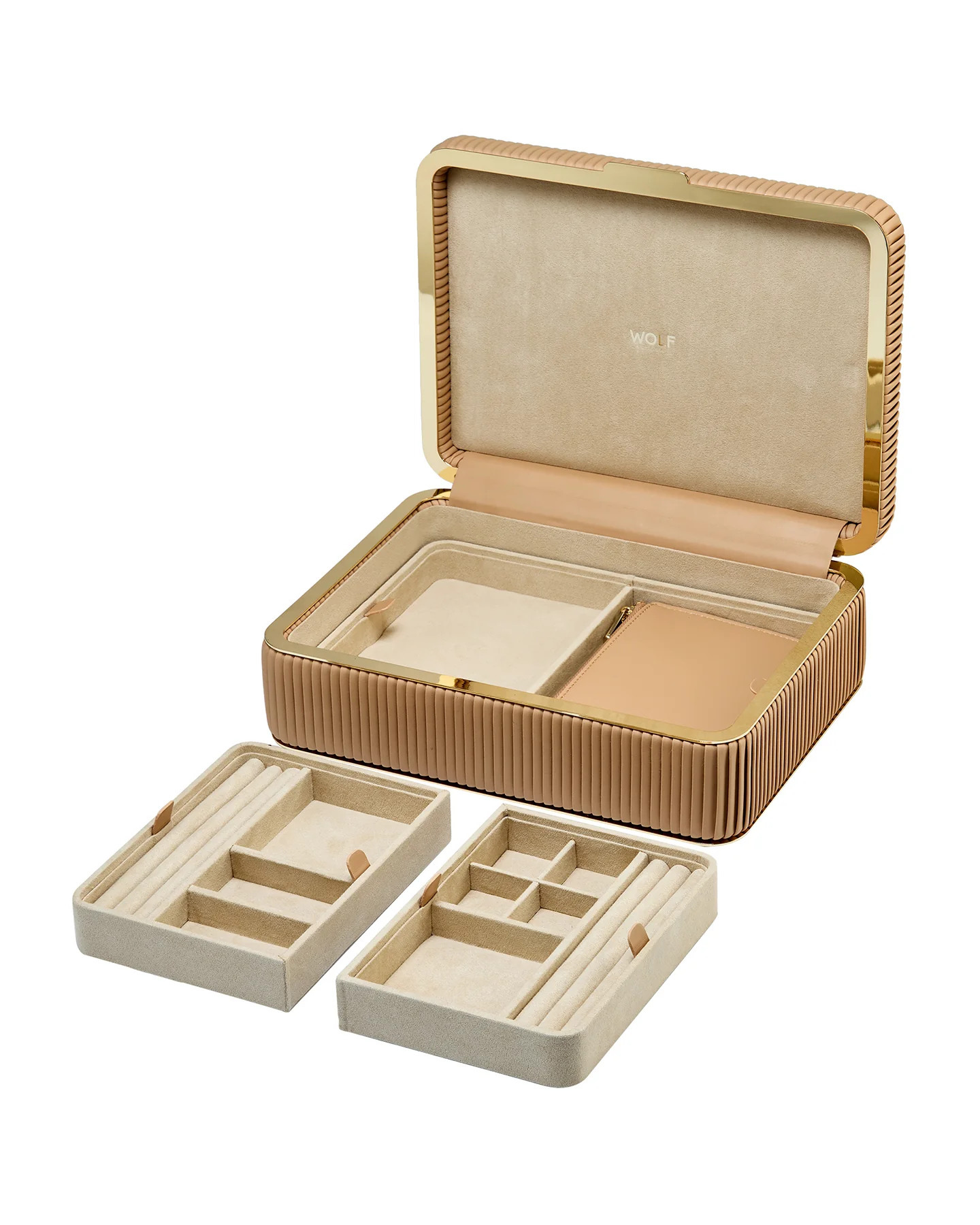 Wolf Bella Medium Jewellery Box Mocha - Image 5