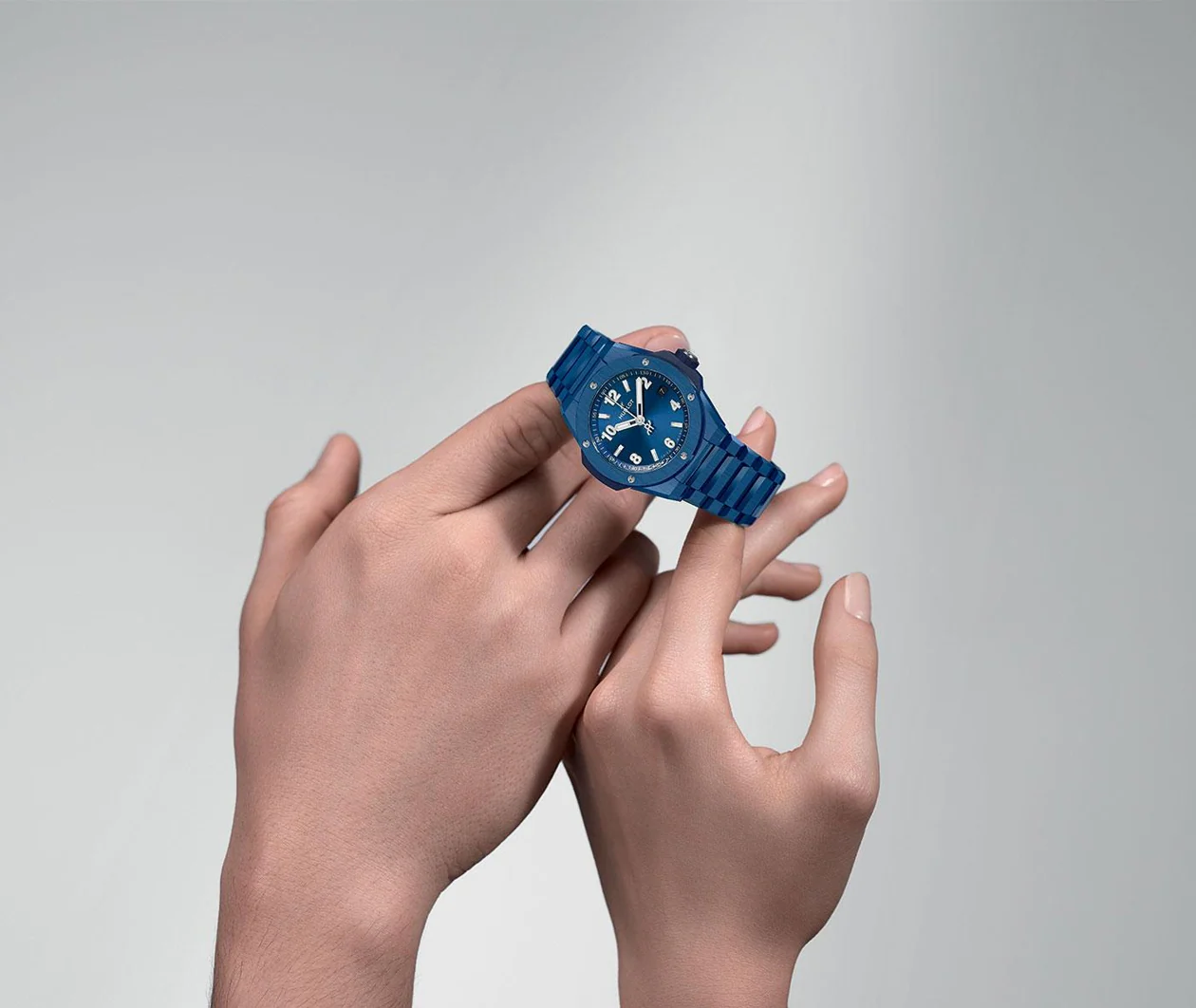 Big Bang Integrated Time Only Blue Ceramic 38mm