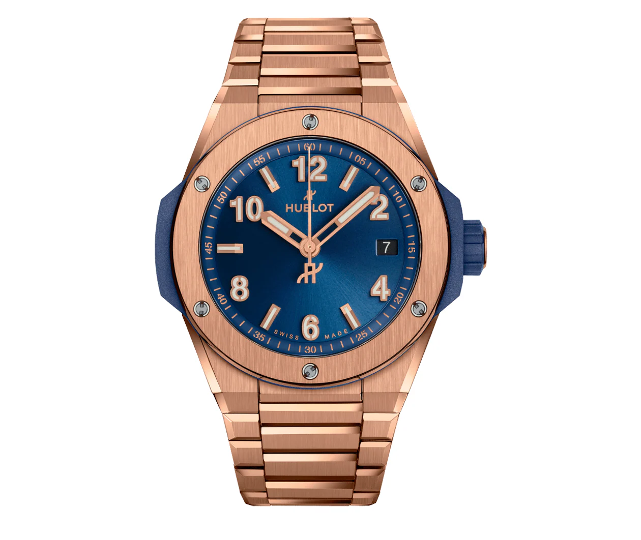 Big Bang Integrated Time Only King Gold Blue 38mm