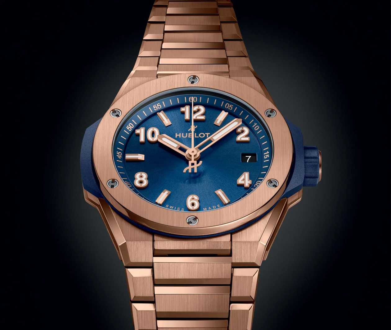 Big Bang Integrated Time Only King Gold Blue 38mm - Image 2