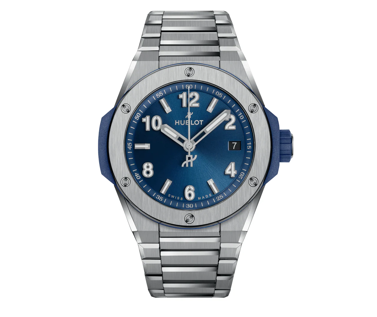 Big Bang Integrated Time Only Titanium Blue 38mm