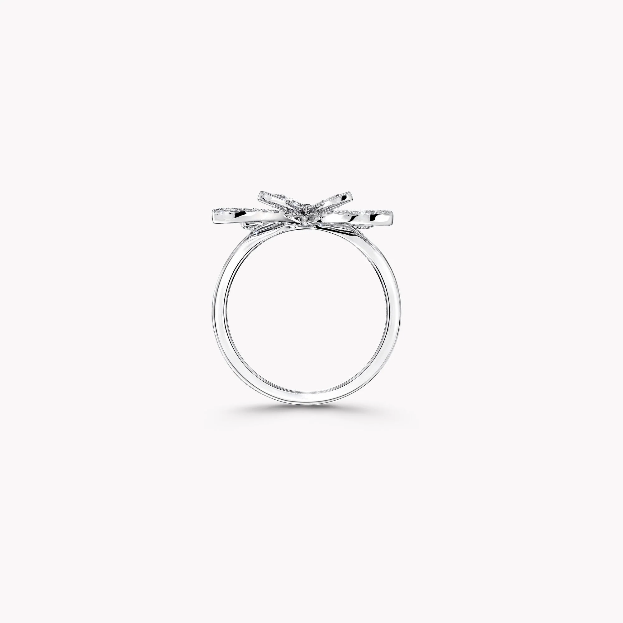 Butterfly Silhouette Diamond Mini Ring - Image 4
