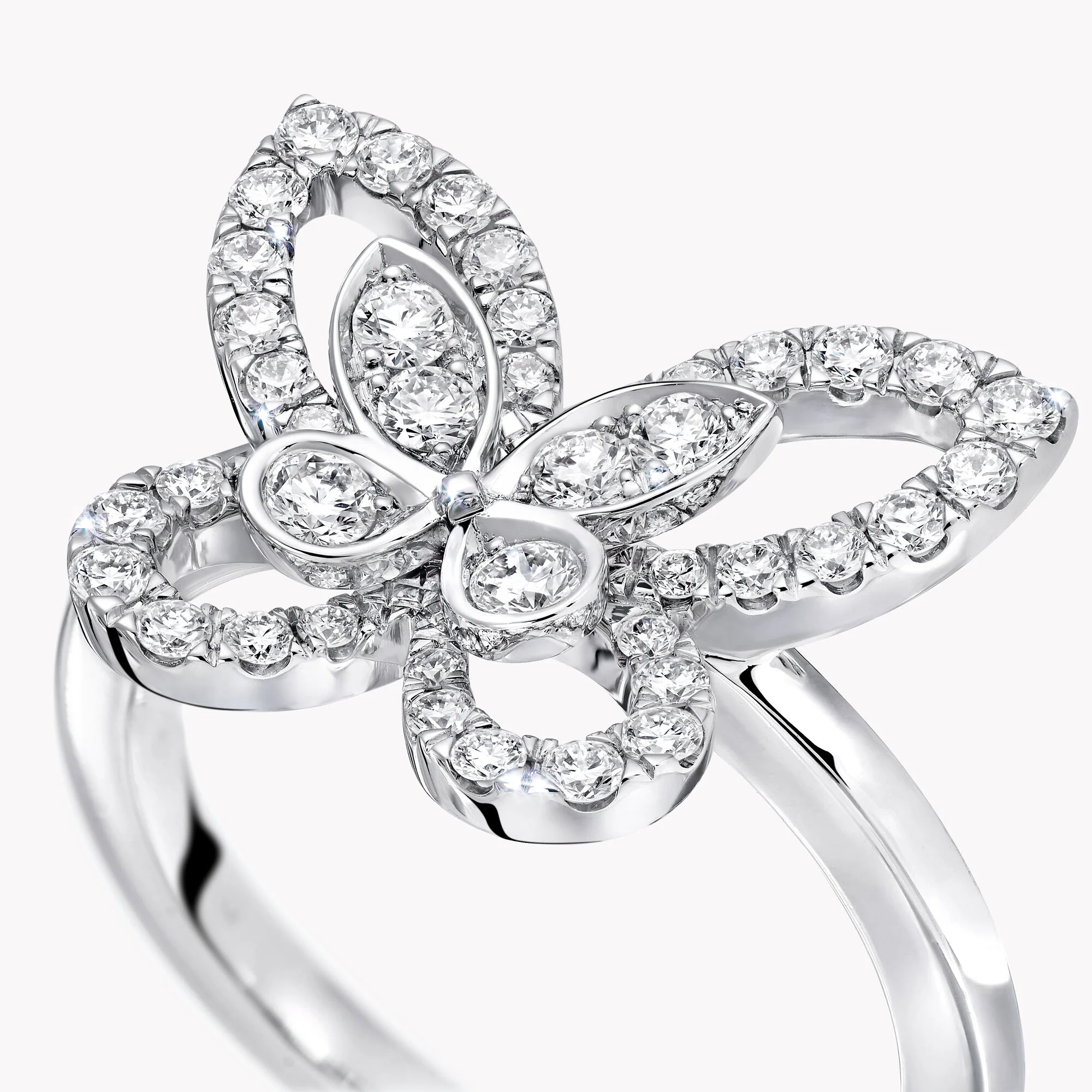 Butterfly Silhouette Diamond Mini Ring - Image 5