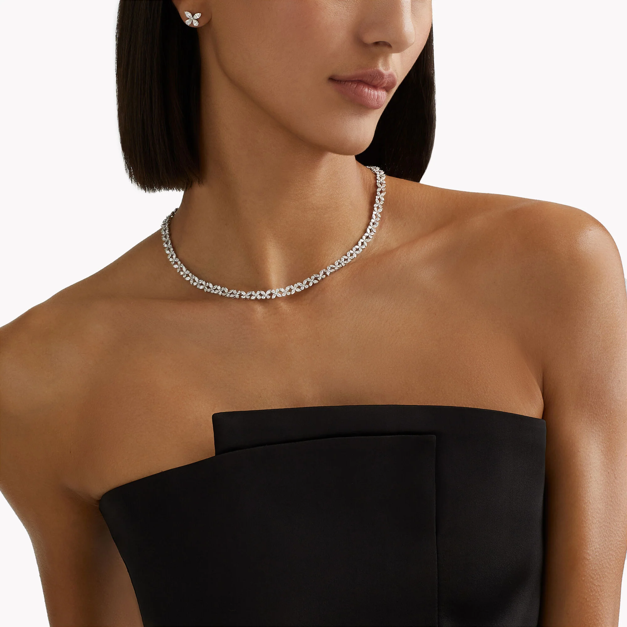 Classic Butterfly Diamond Necklace - Image 2