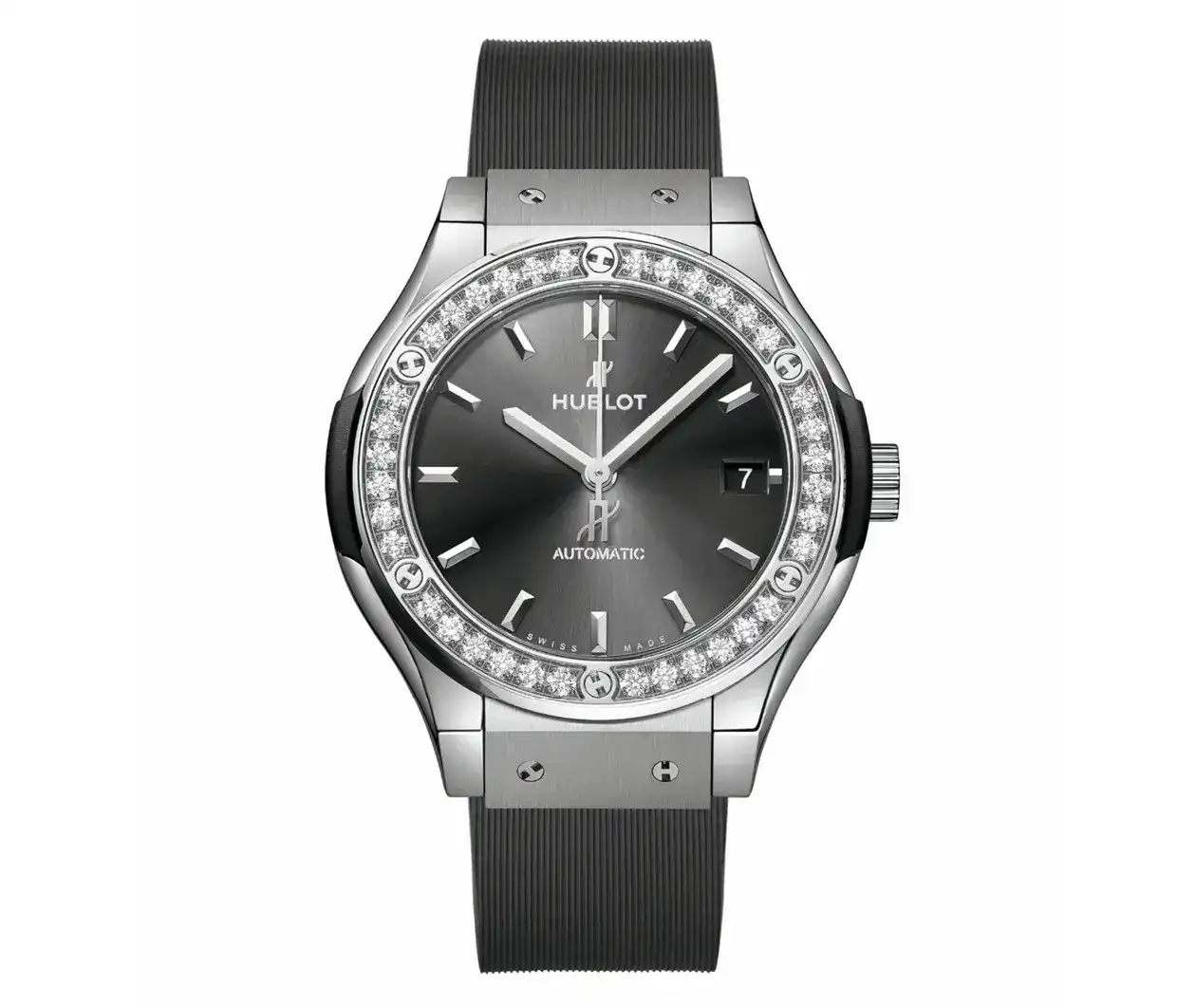 Classic Fusion Titanium Racing Grey Diamonds 38 mm