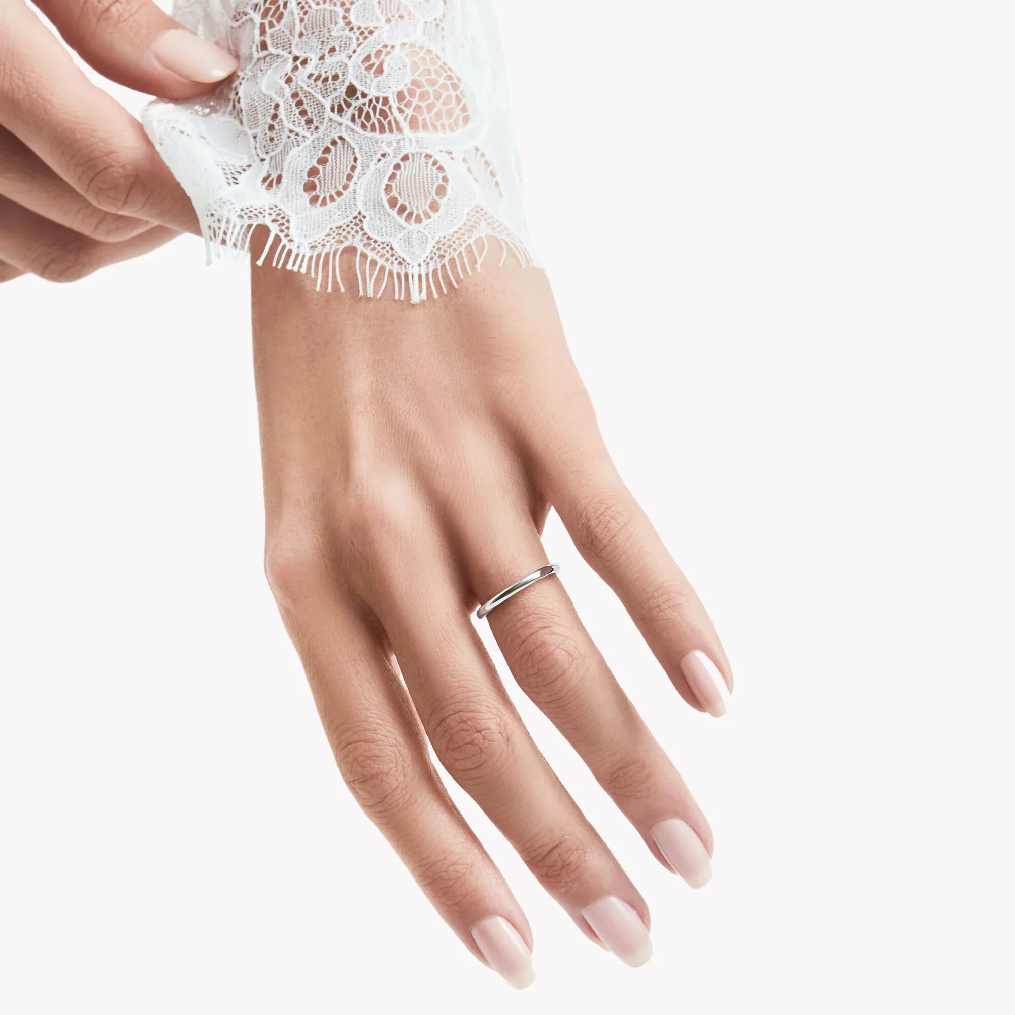 D Shape Wedding Band - Image 2