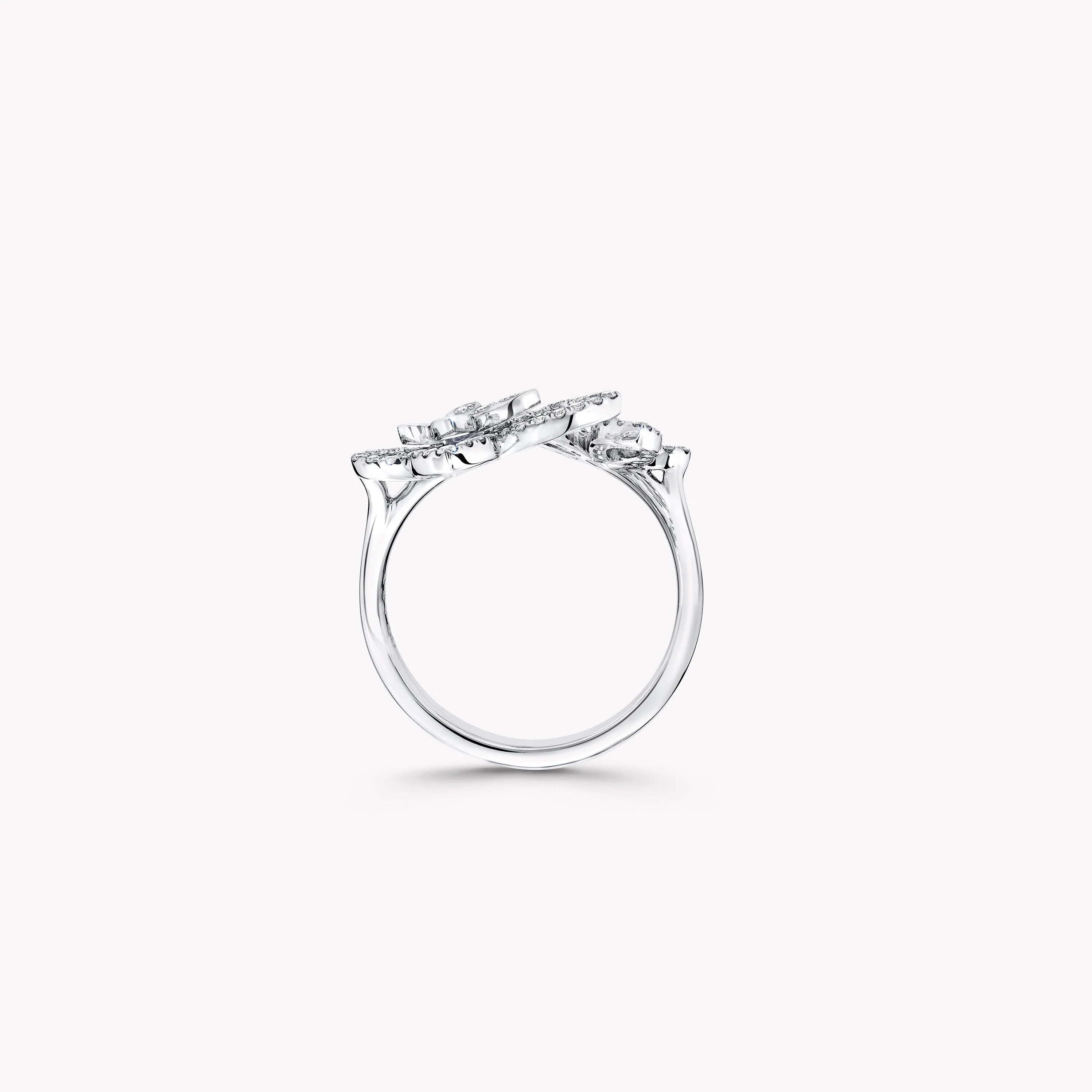 Double Butterfly Silhouette Diamond Ring - Image 4