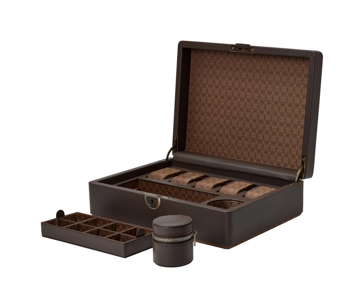 Earth 5 Piece Watch Box Coffee - Image 4