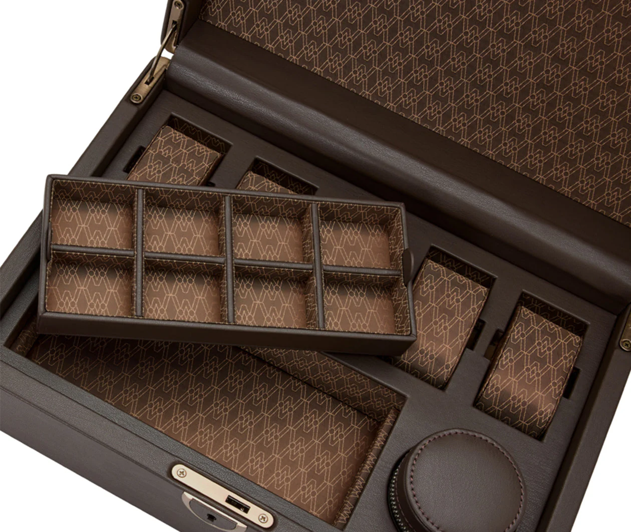 Earth 5 Piece Watch Box Coffee - Image 5