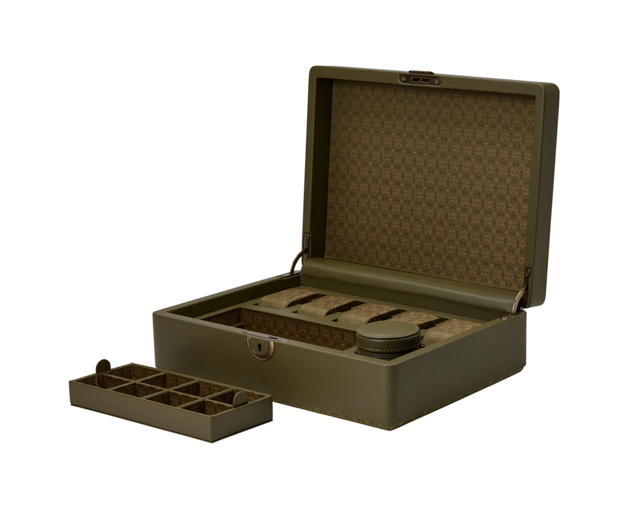 Earth 5 Piece Watch Box Olive - Image 4