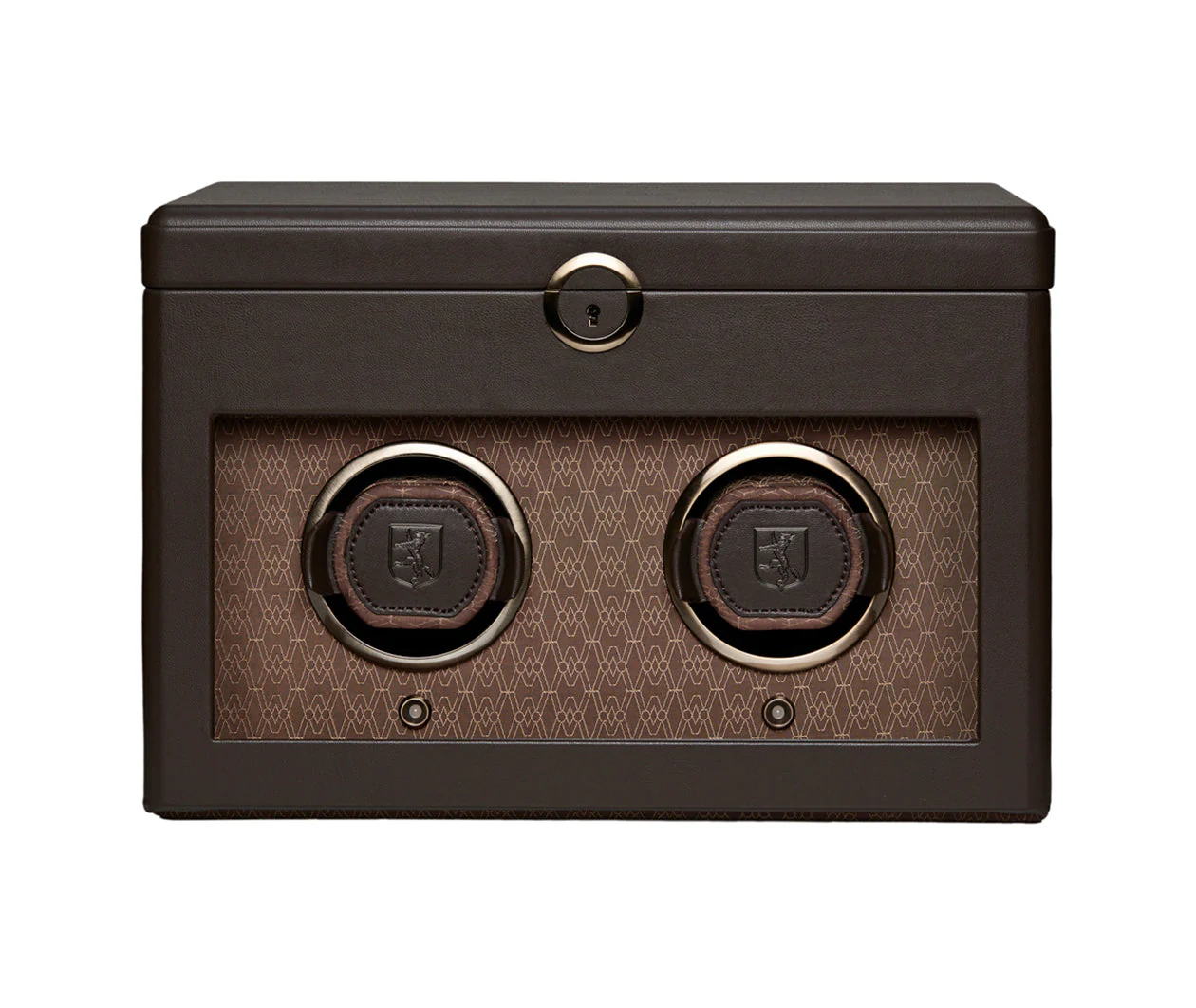 Earth Double Watch Winder With Storage Coffee