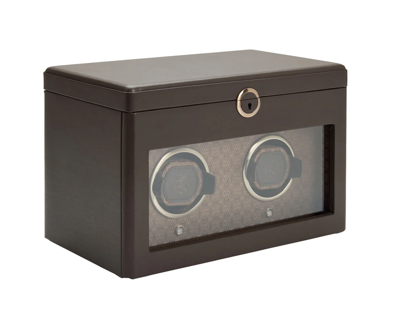 Earth Double Watch Winder With Storage Coffee - Image 2