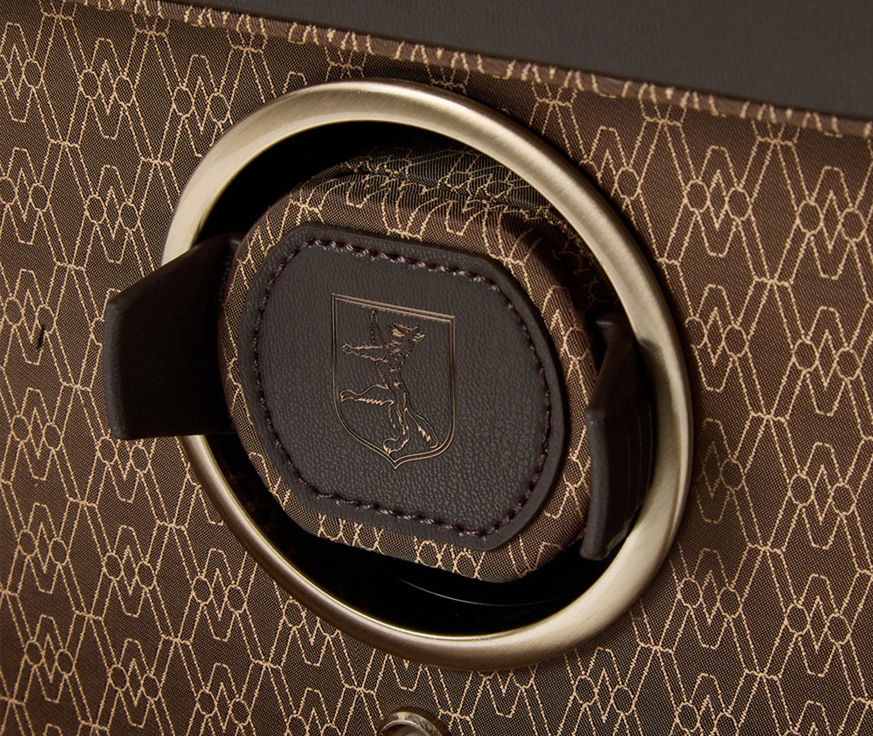 Earth Double Watch Winder With Storage Coffee - Image 7