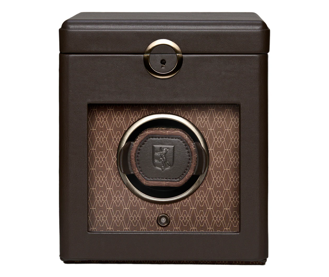 Earth Single Watch Winder With Storage Coffee