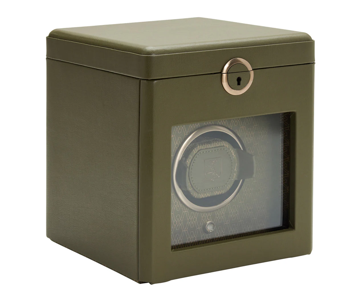 Earth Single Watch Winder With Storage Olive - Image 2