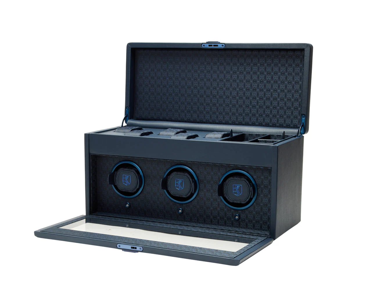 Earth Triple Watch Winder With Storage Blue - Image 3