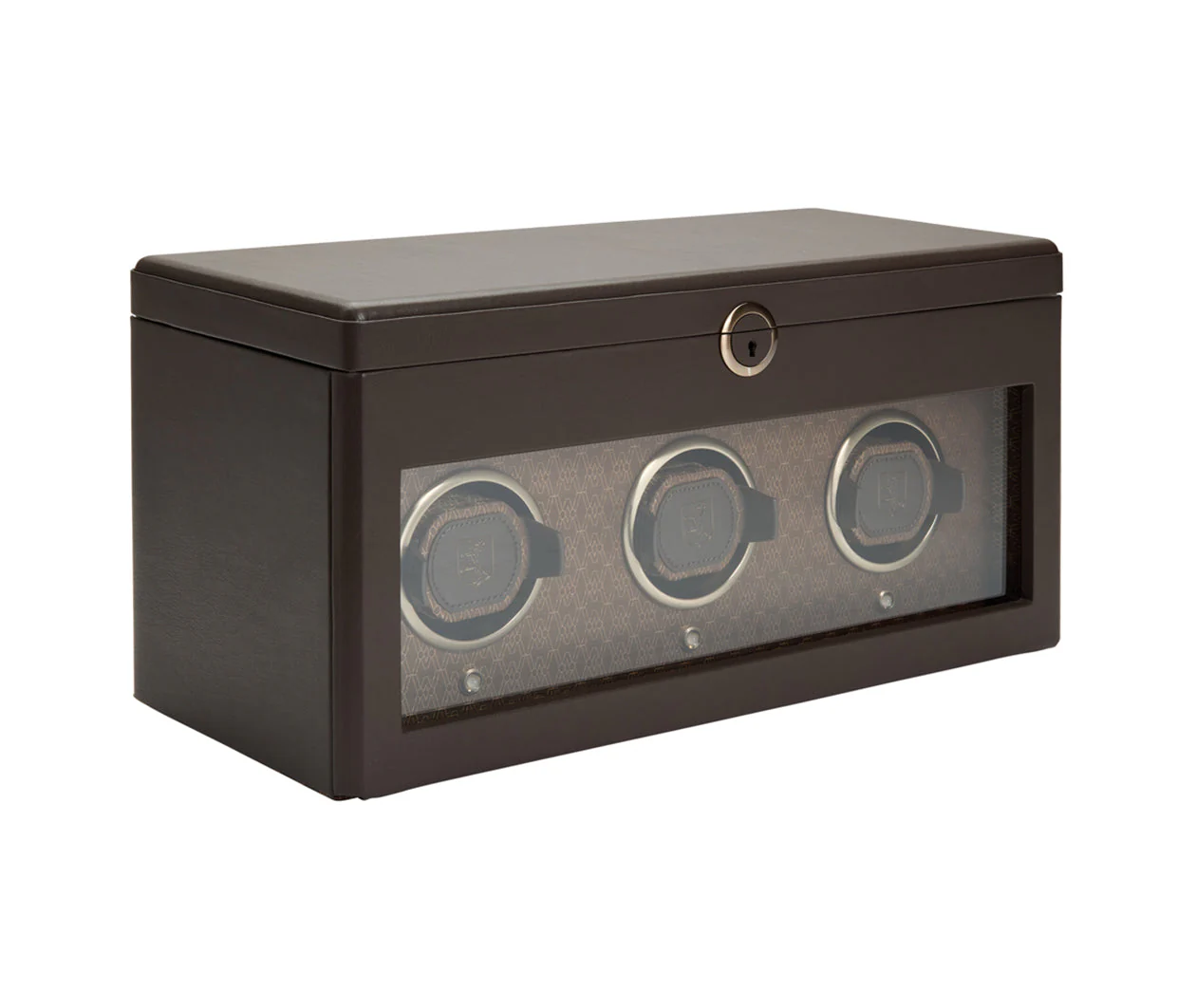 Earth Triple Watch Winder With Storage Coffee - Image 2