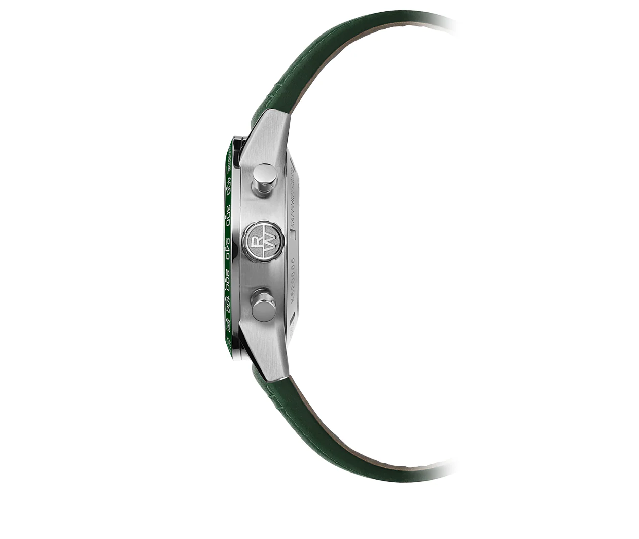 Freelancer Men's Automatic Chronograph Green Leather Watch - Image 3