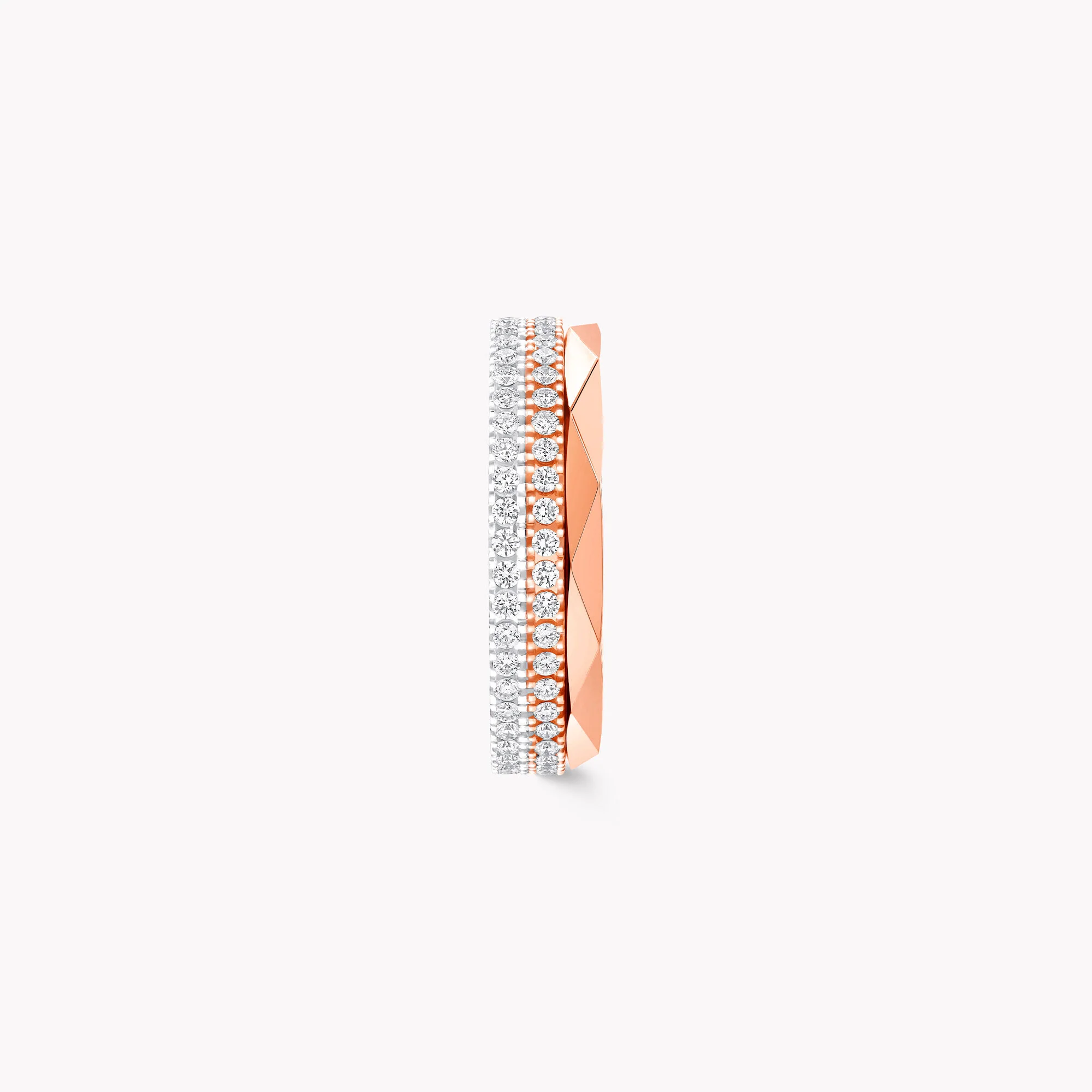 Laurence Graff Signature Three-Row Layered Diamond Ring - Image 3