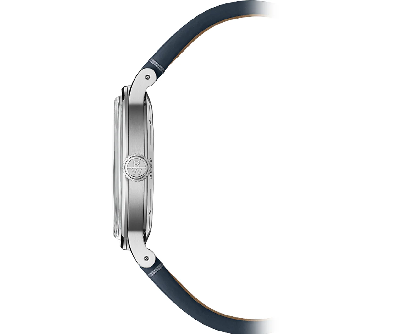 Millesime Men's Automatic Navy Blue Leather Strap Watch - Image 3