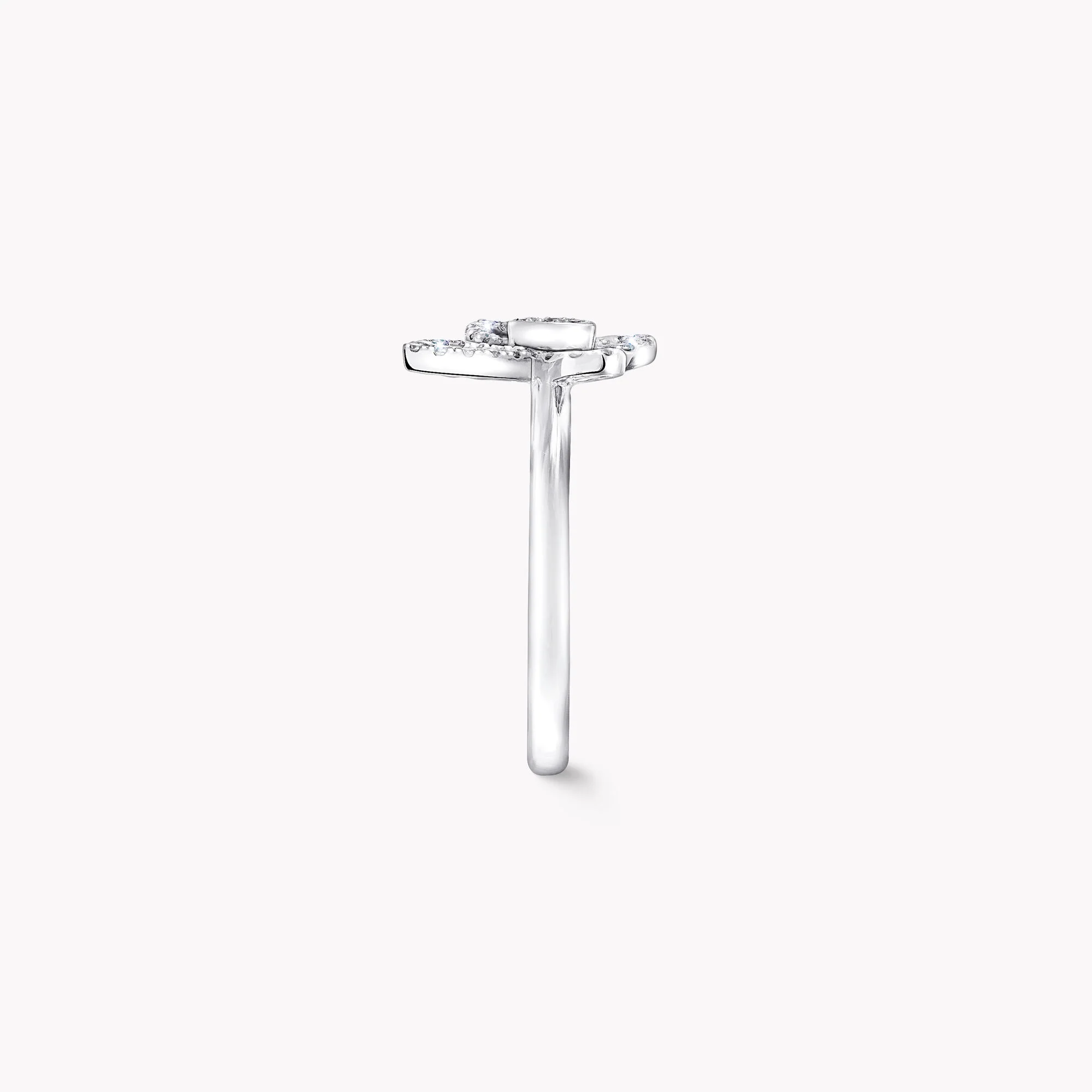 Mini Butterfly Silhouette Diamond Ring - Image 3
