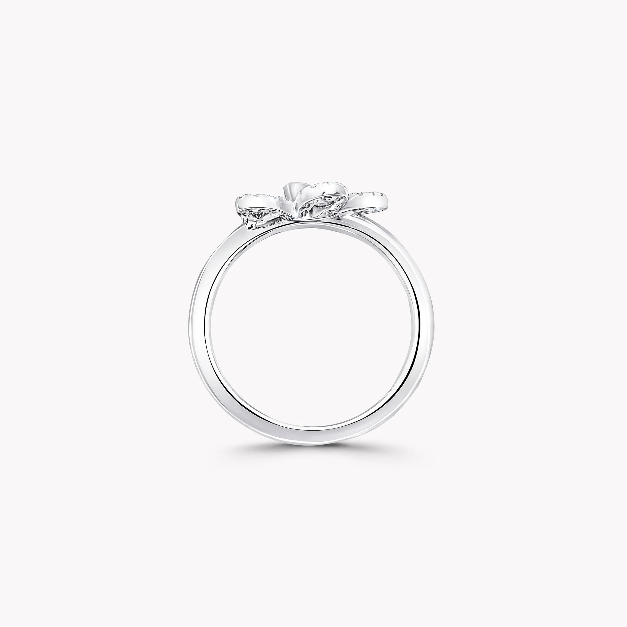Mini Butterfly Silhouette Diamond Ring - Image 4