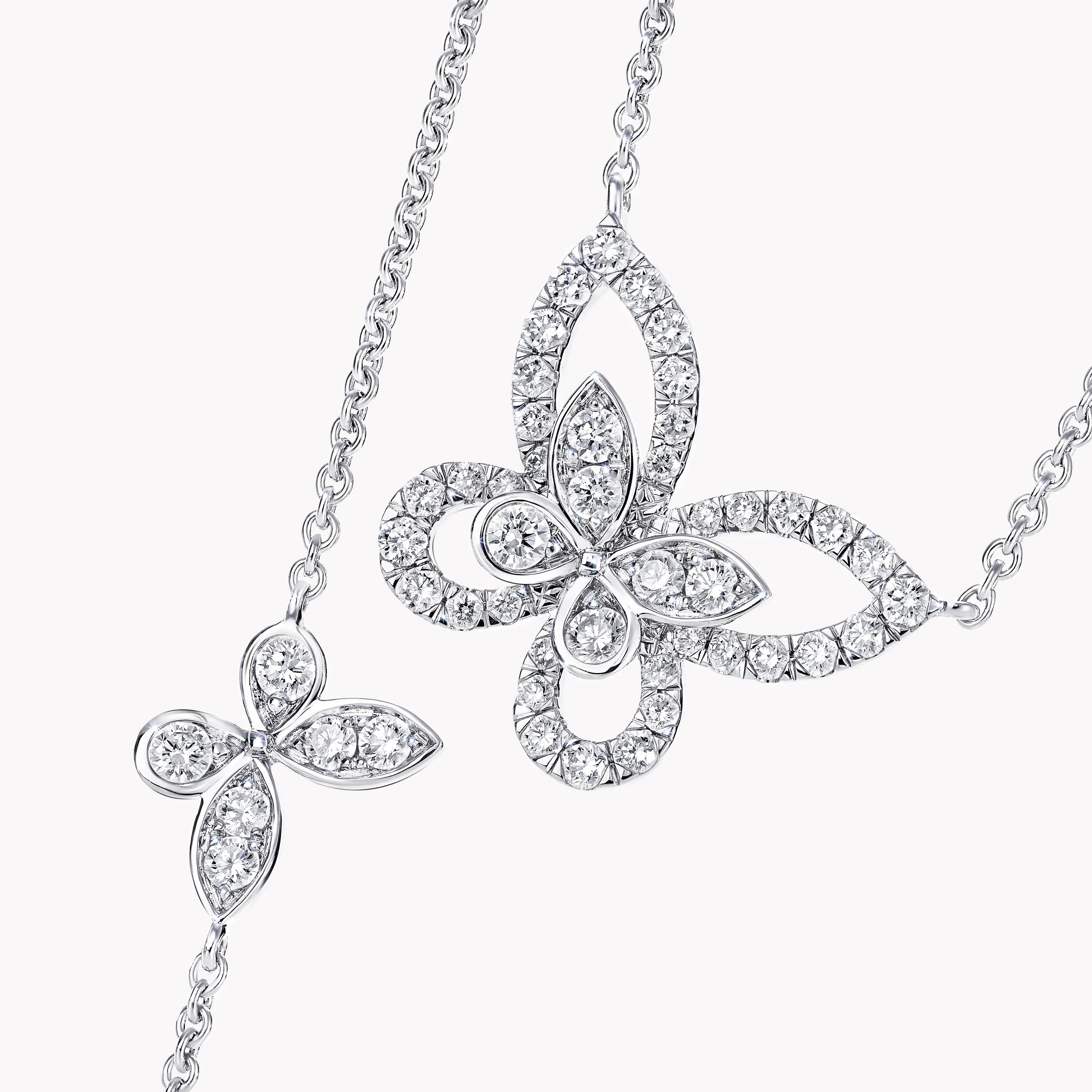 Multi Butterfly Silhouette Diamond Pendant - Image 3