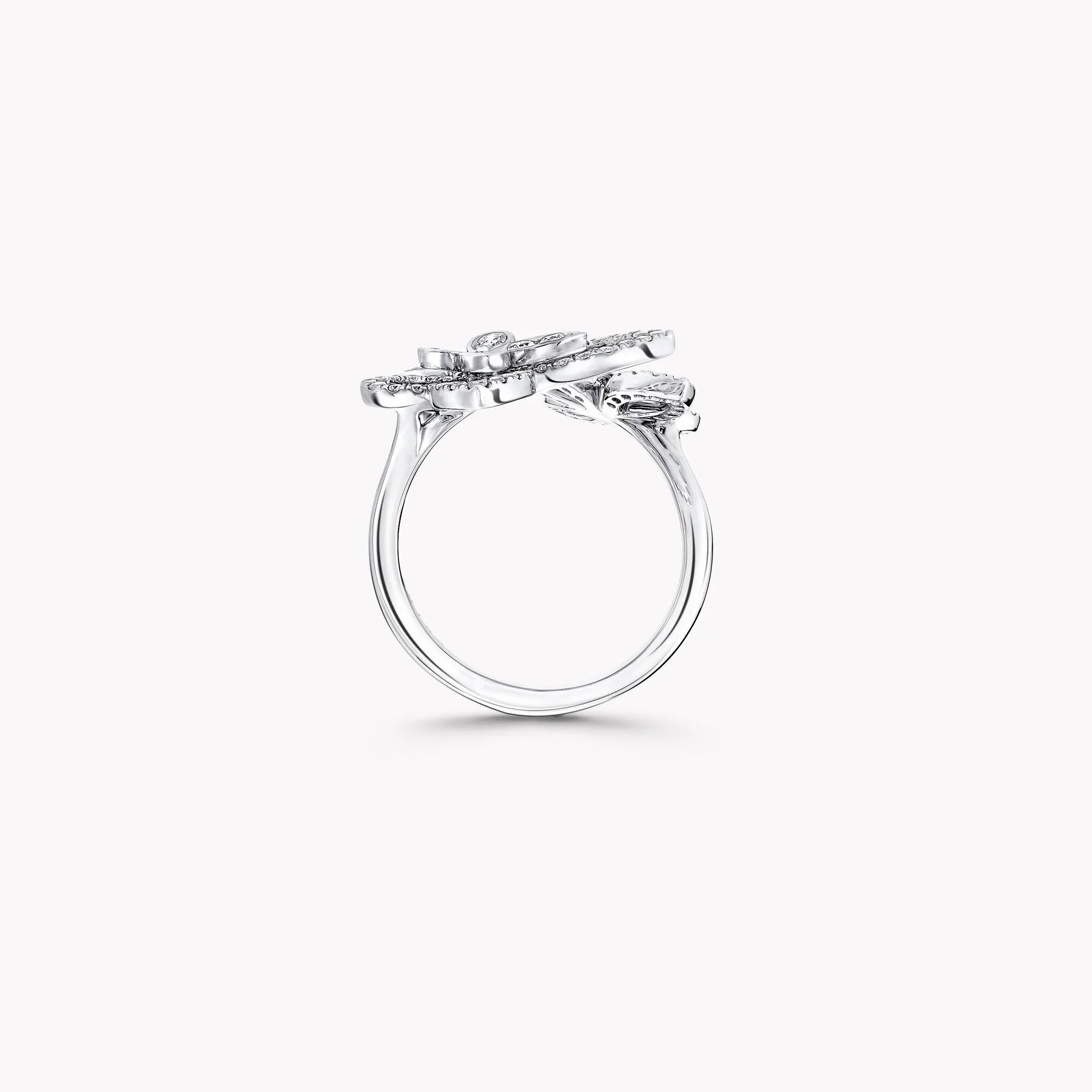 Multi Butterfly Silhouette Diamond Ring - Image 4