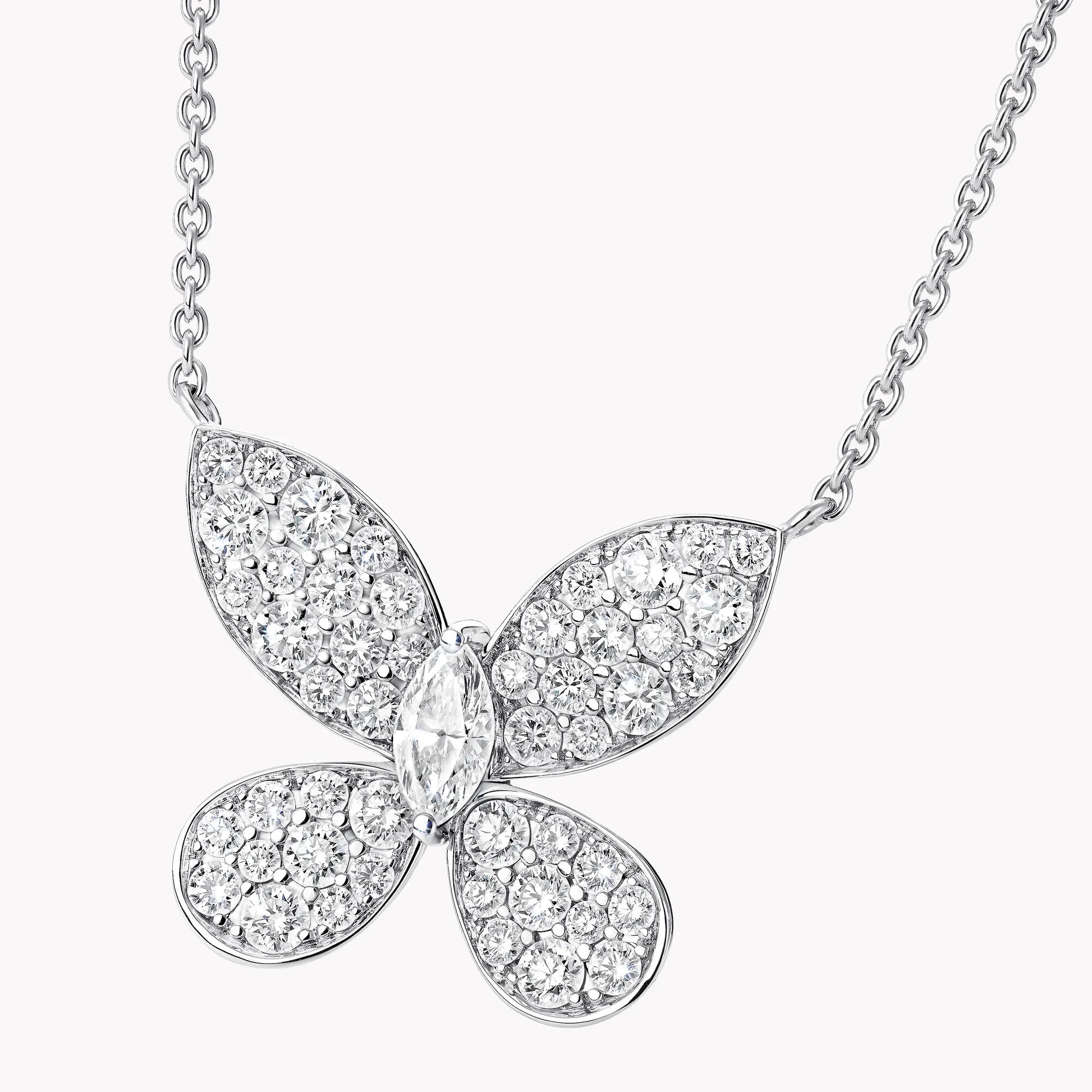 Pavé Butterfly Diamond Pendant - Image 3