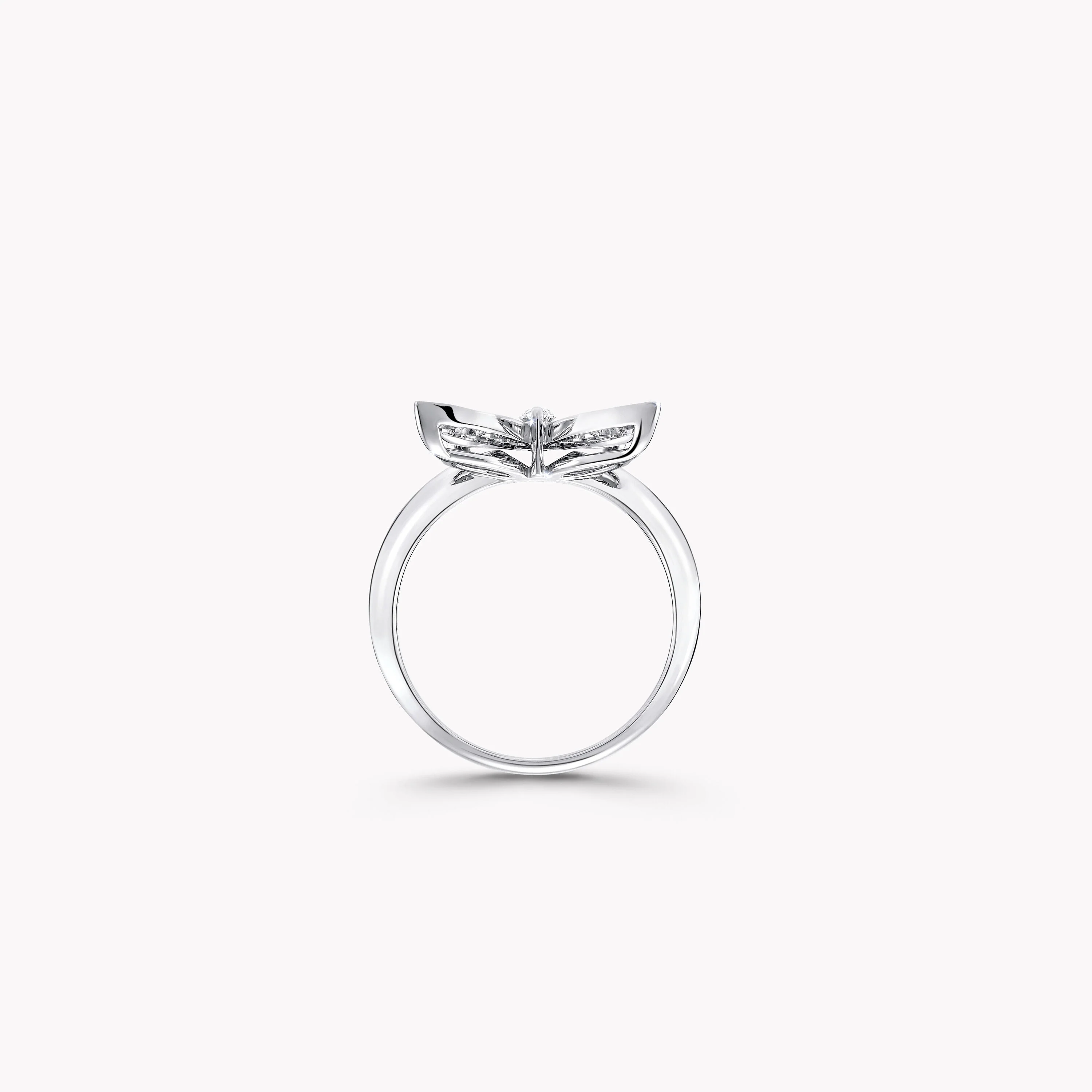 Pavé Butterfly Diamond Ring - Image 4