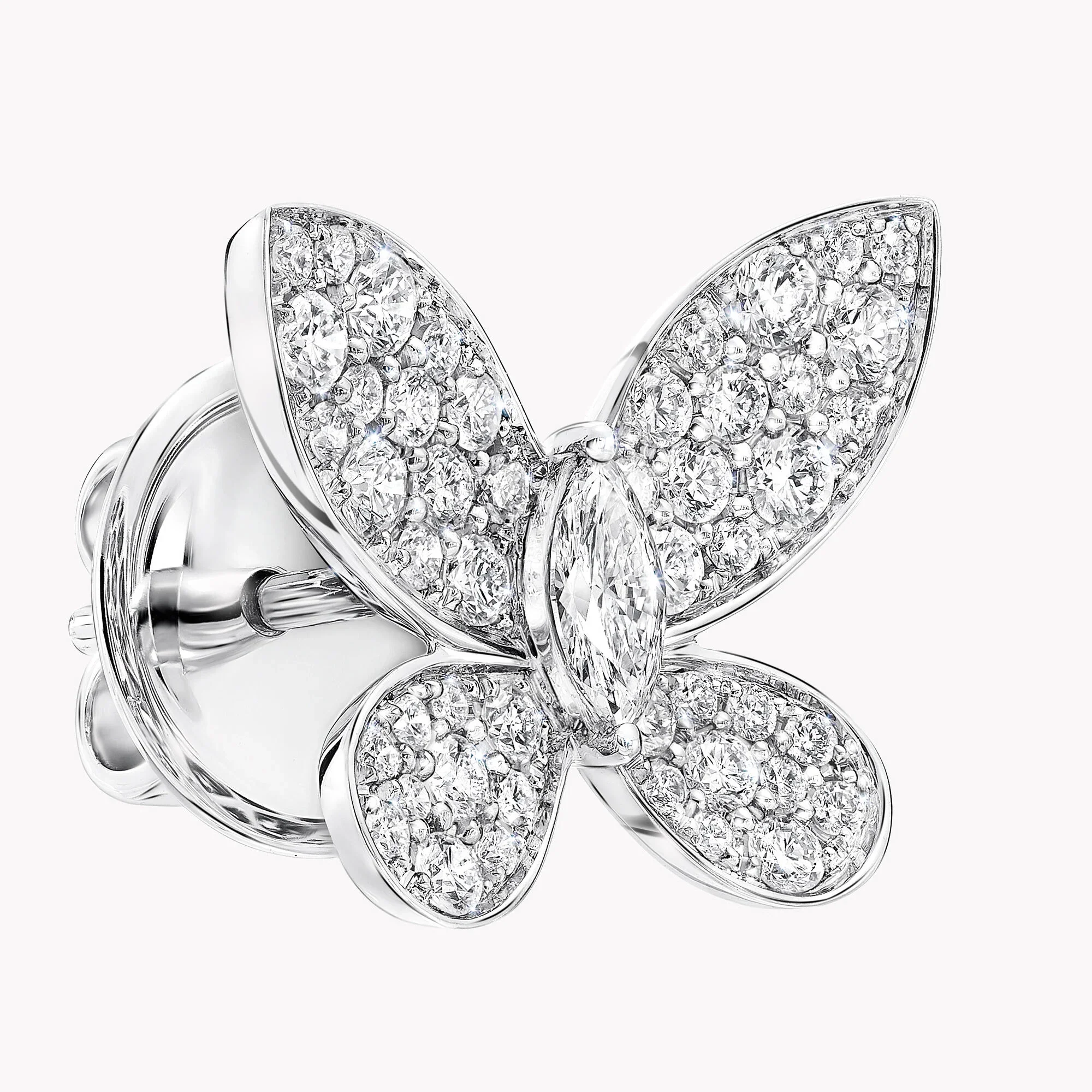 Pavé Butterfly Diamond Small Stud Earrings - Image 3