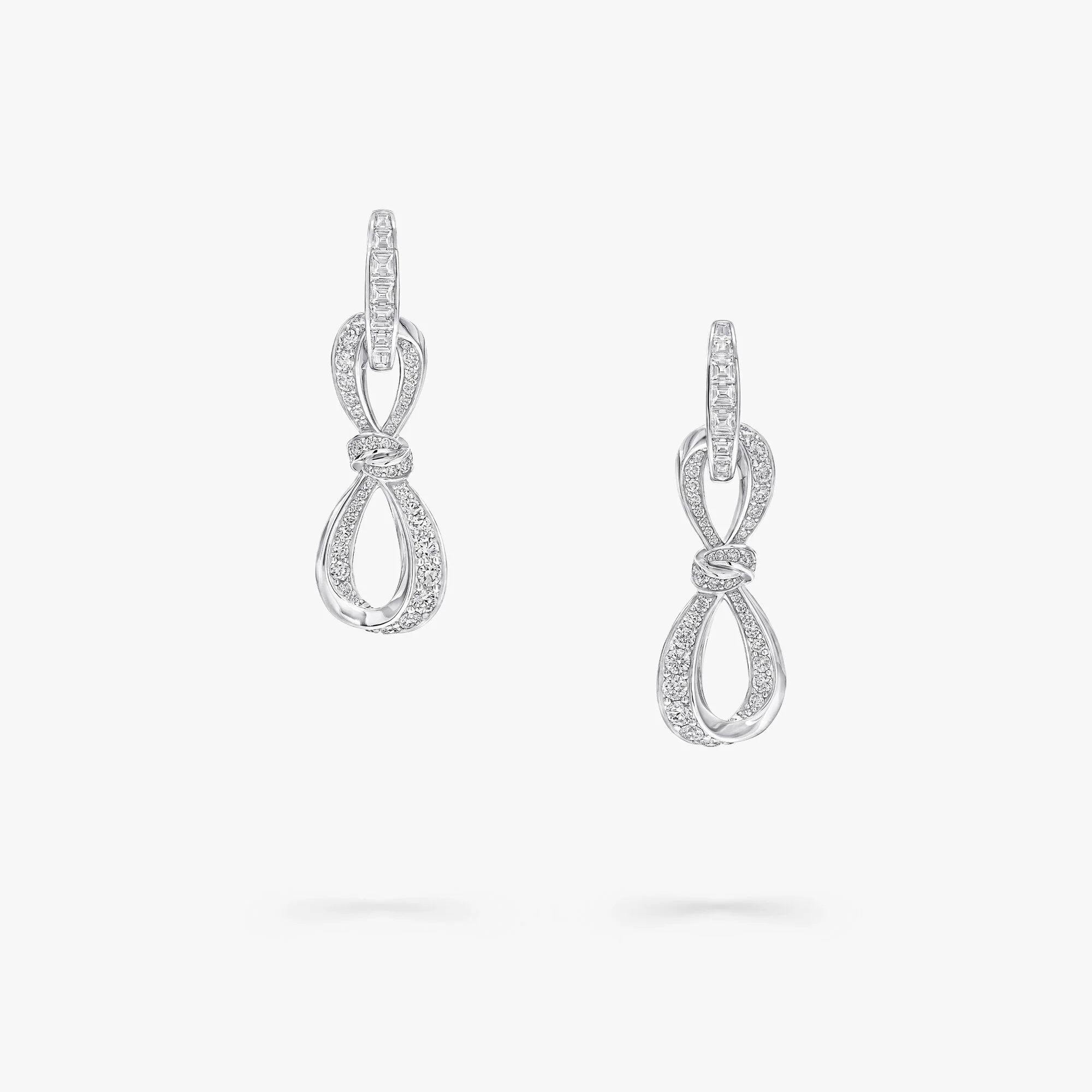 Tilda's Bow Diamond Link Earrings