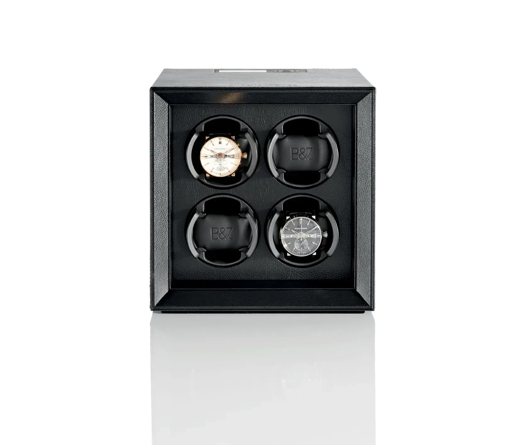 Safe Master 4 Watch Winder - Black Sky Leather - Image 2
