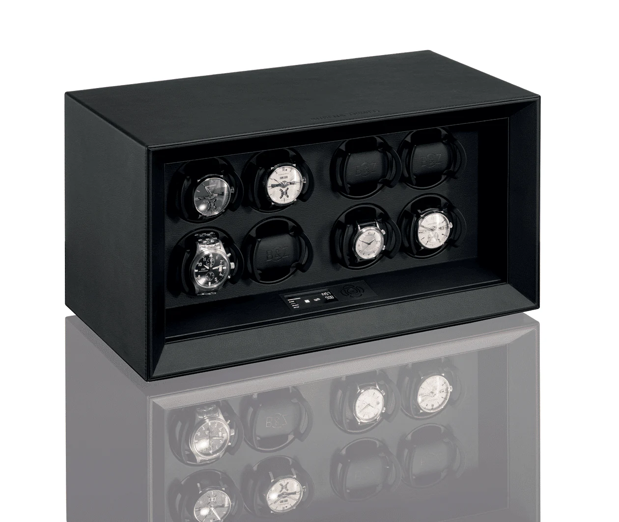 Safe Master 8 Watch Winder - Black Sky Leather