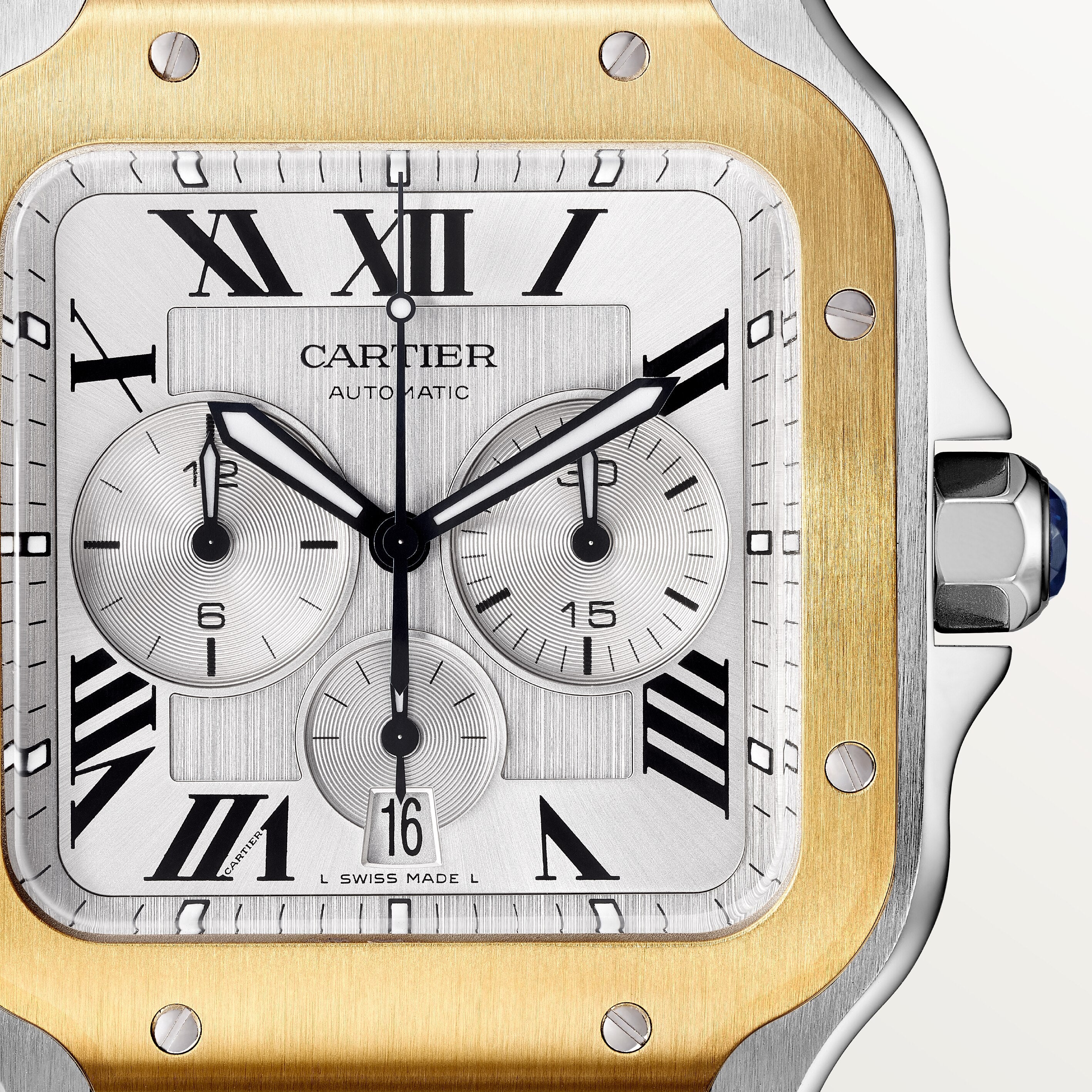 Santos de Cartier Chronograph watch - Image 8