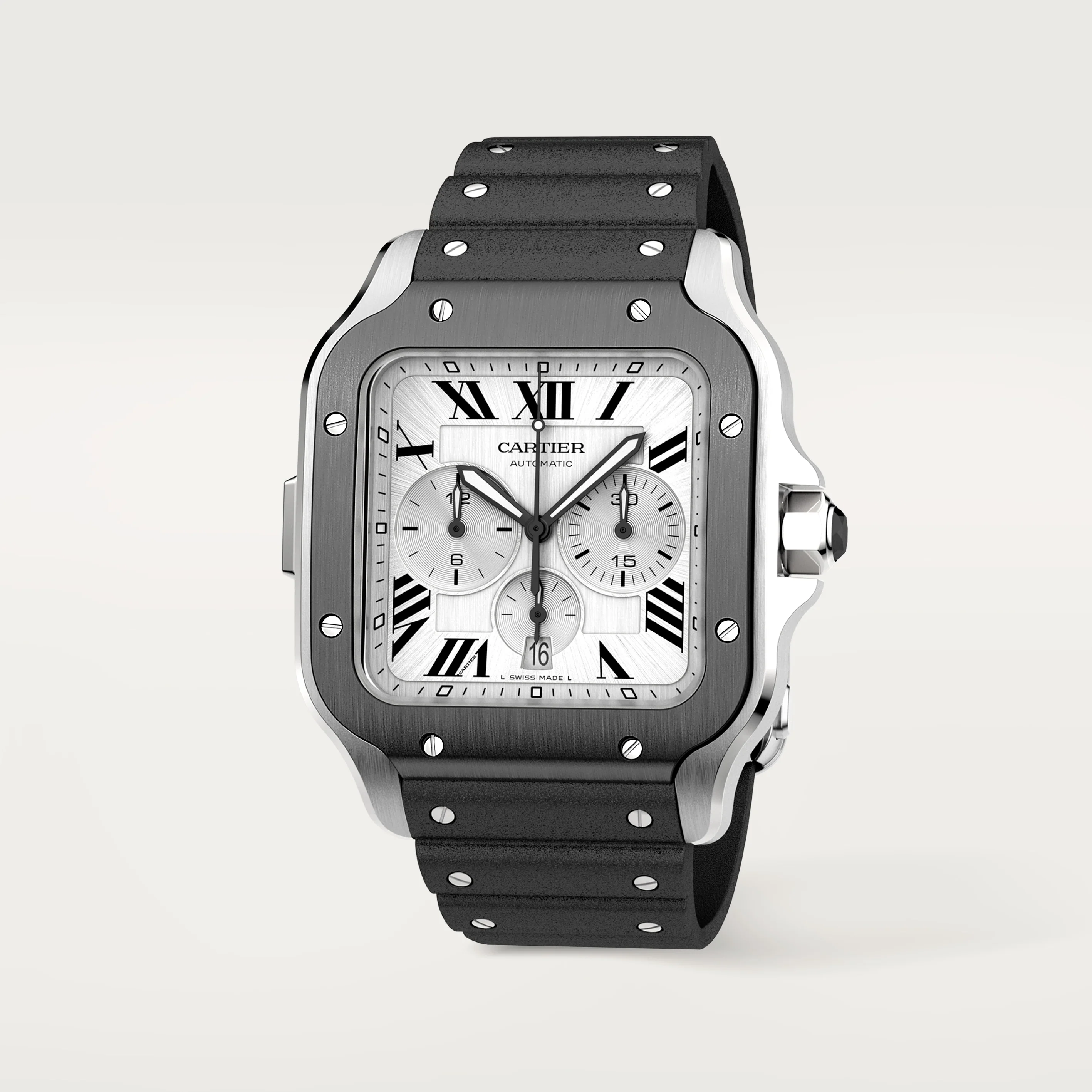 Santos de Cartier Chronograph watch - Image 4