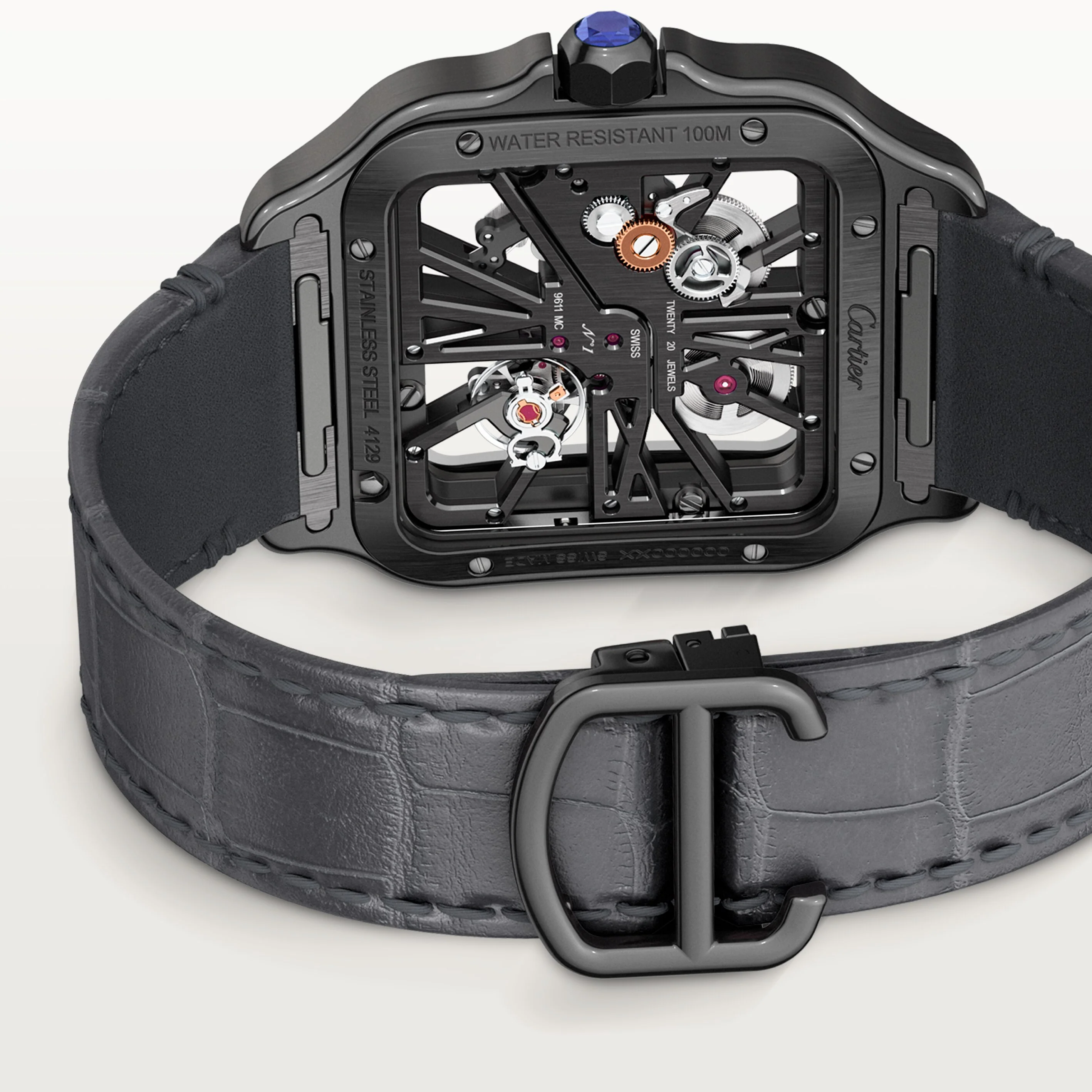 Santos de Cartier Skeleton watch - Image 5