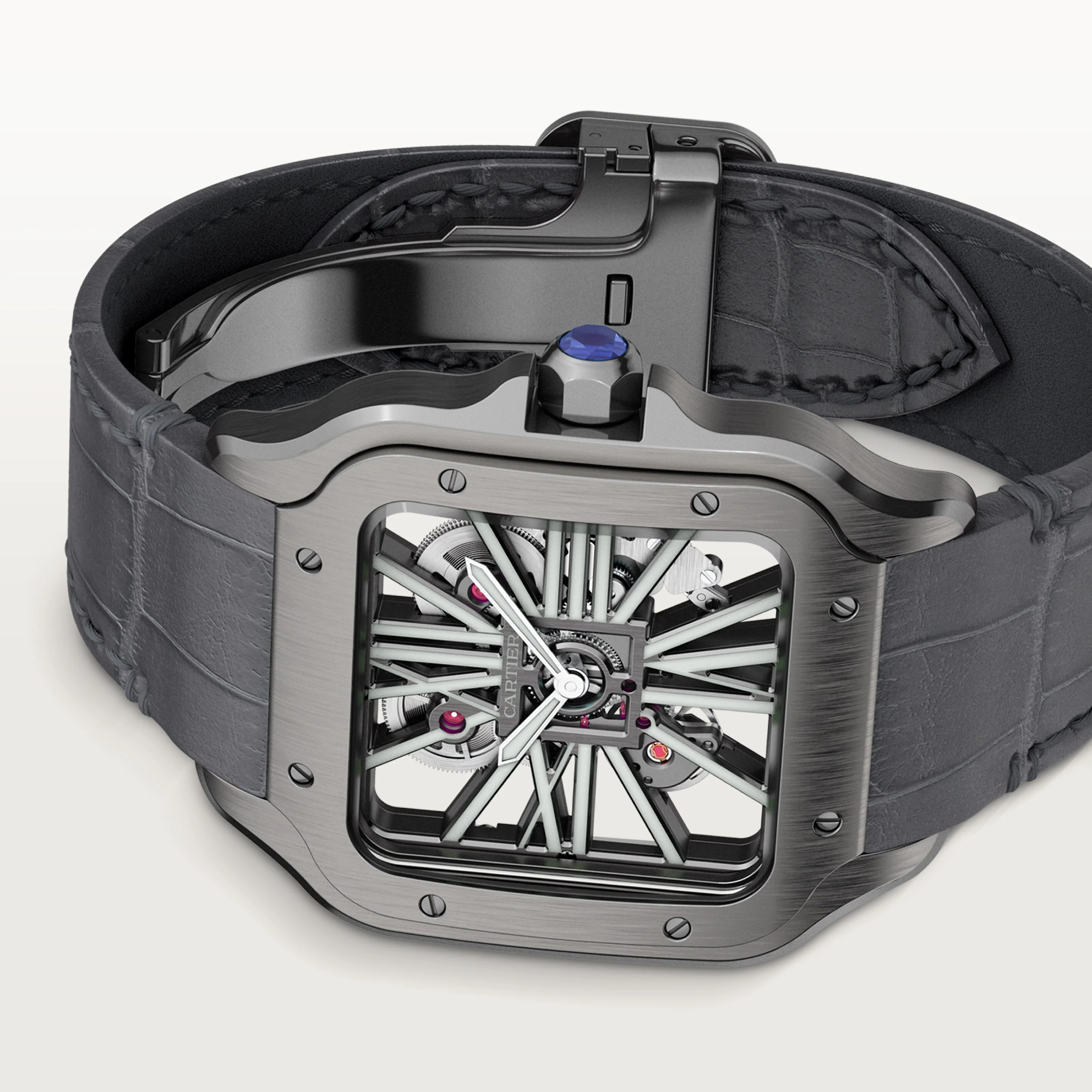 Santos de Cartier Skeleton watch - Image 6