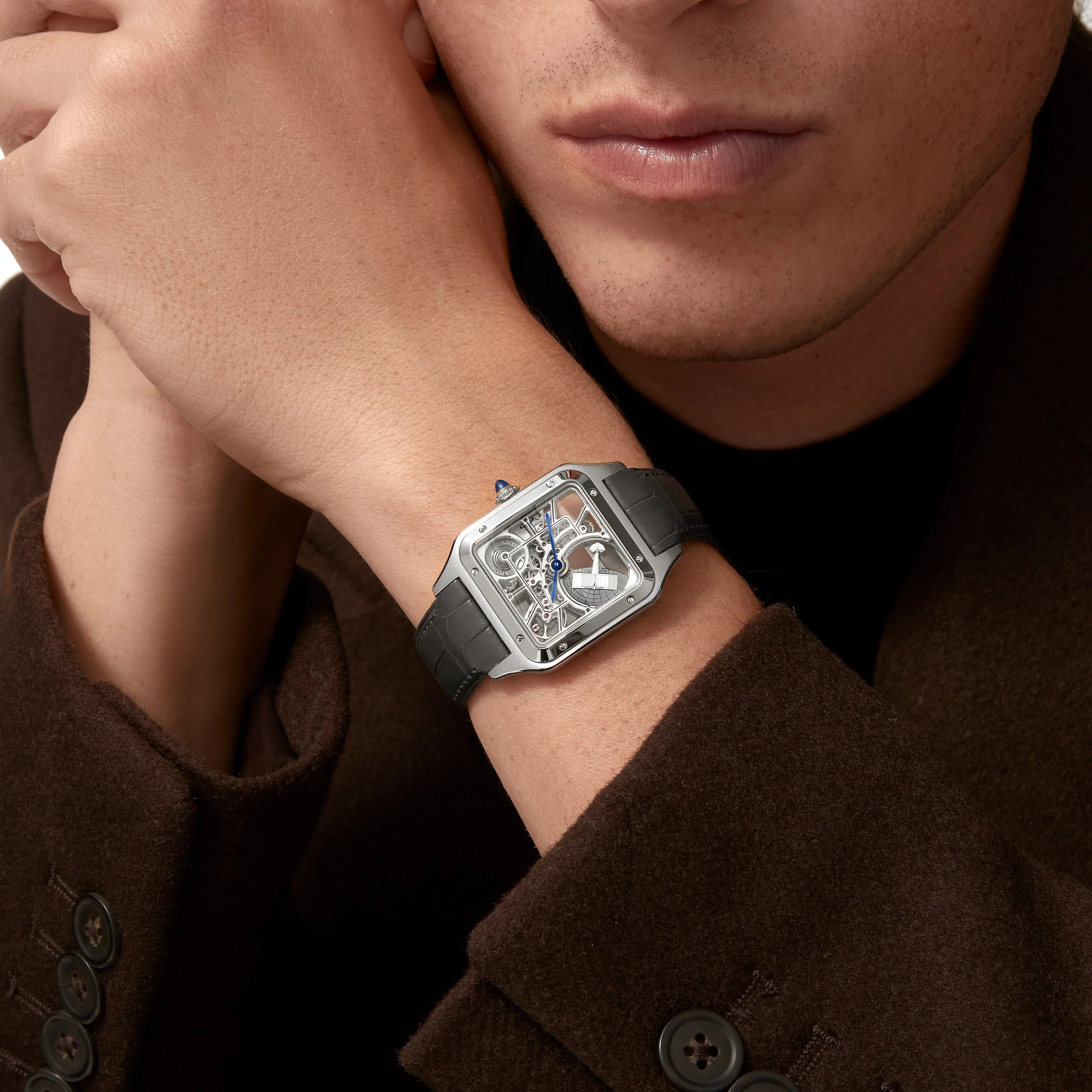 Santos-Dumont Skeleton watch with Micro-Rotor - Image 2