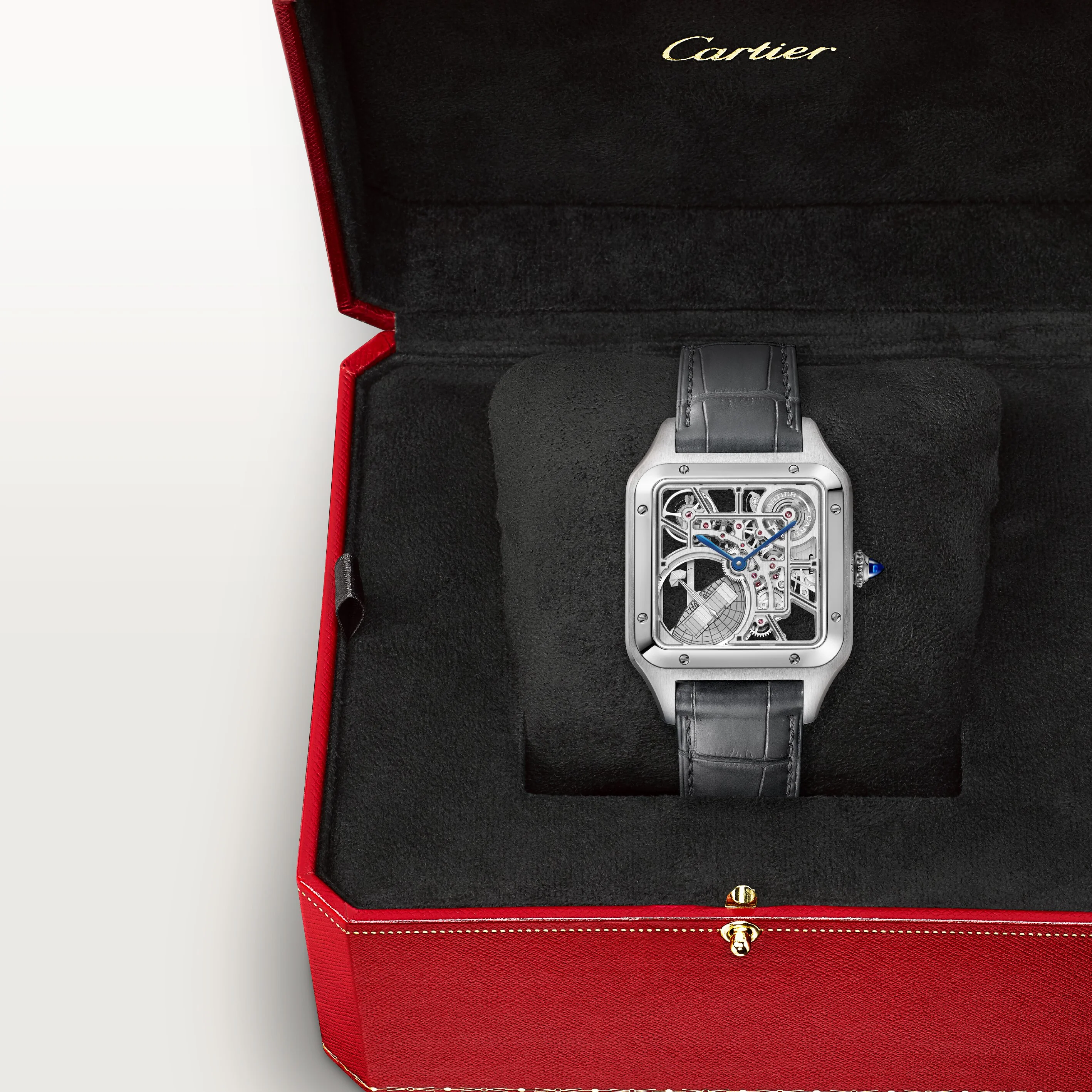 Santos-Dumont Skeleton watch with Micro-Rotor - Image 3