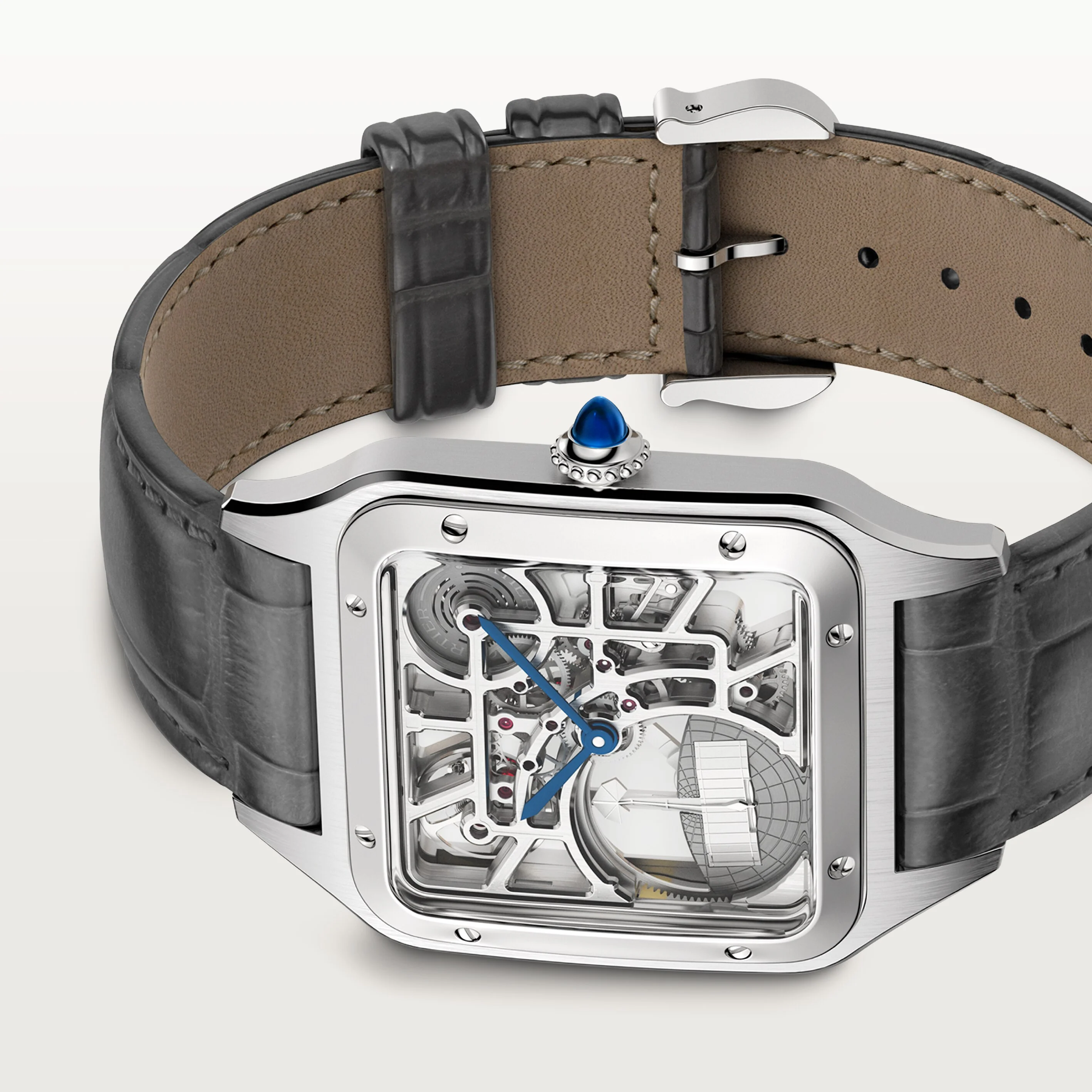 Santos-Dumont Skeleton watch with Micro-Rotor - Image 7