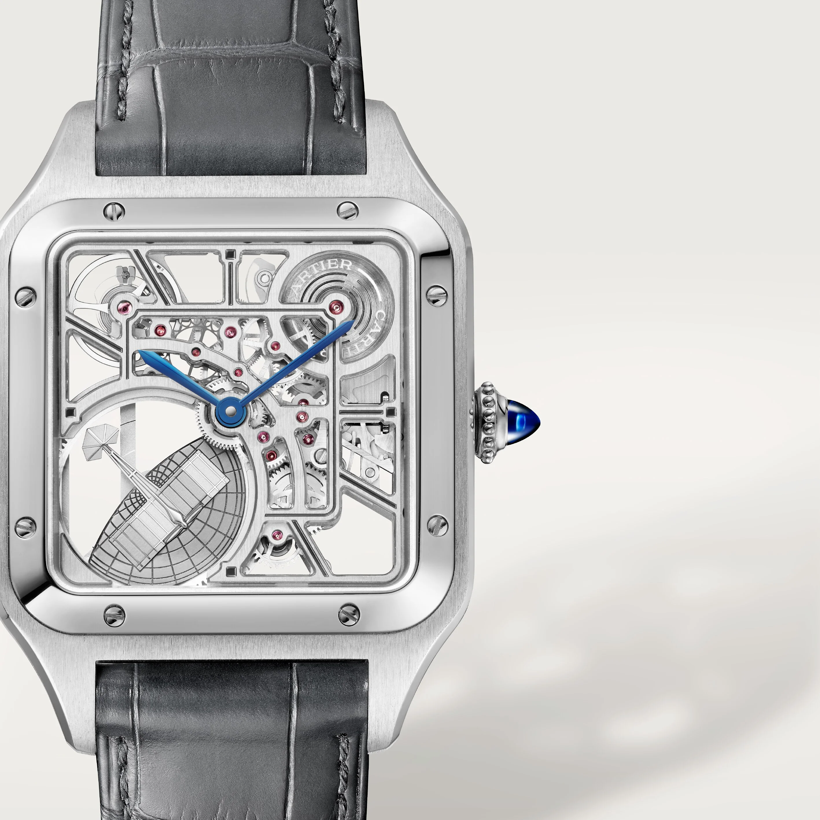 Santos-Dumont Skeleton watch with Micro-Rotor - Image 8