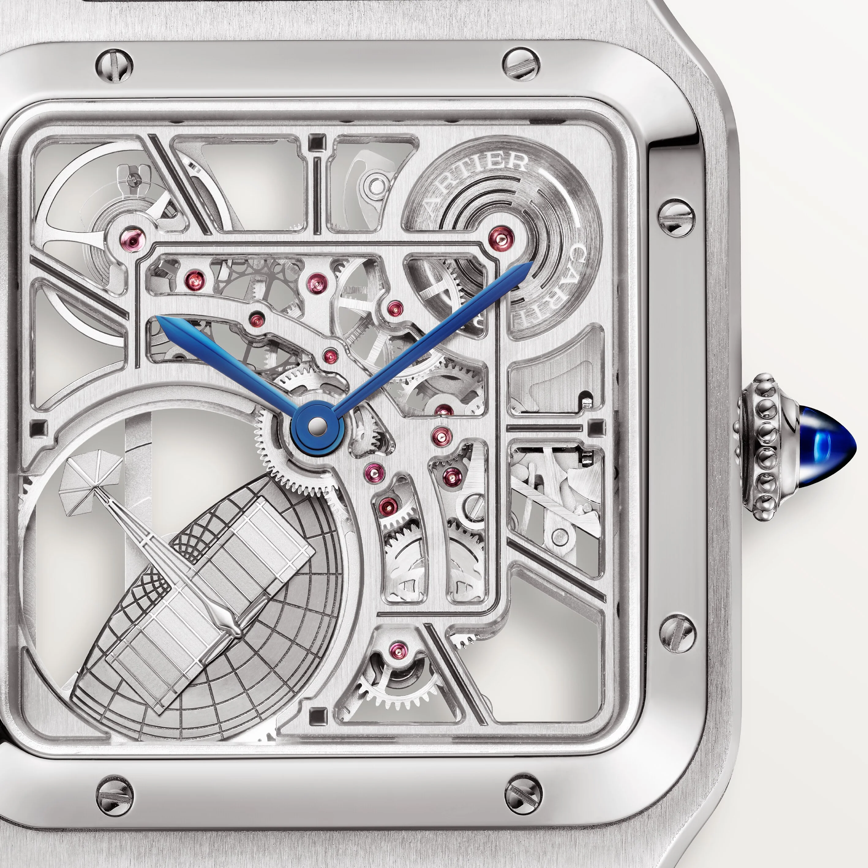 Santos-Dumont Skeleton watch with Micro-Rotor - Image 9
