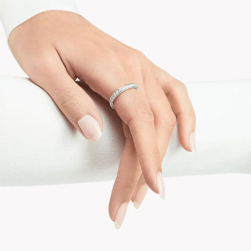 Spiral Pavé Diamond Band - Image 2