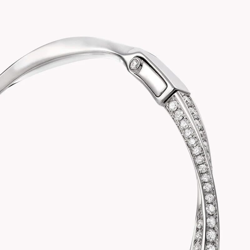 Spiral Pavé Diamond Bangle - Image 3