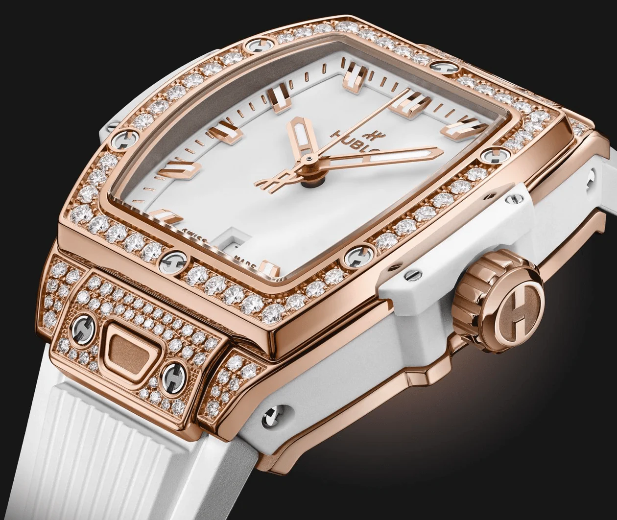 Spirit of Big Bang King Gold White Pavé 32mm - Image 3