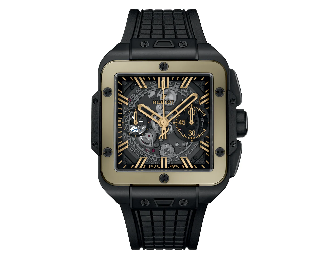 Square Bang Unico Ceramic Magic Gold 42mm