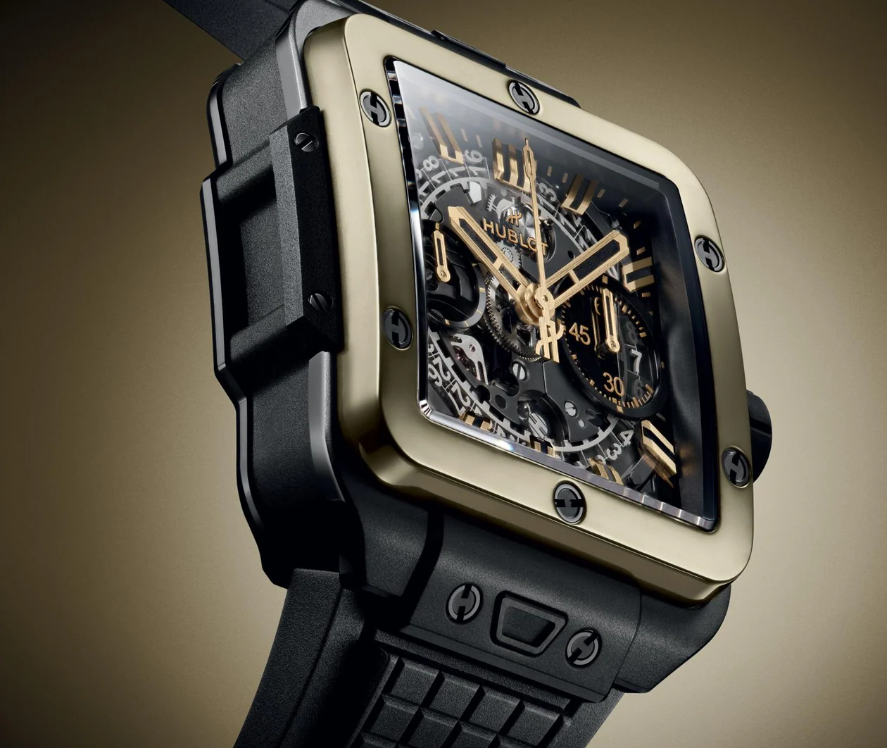 Square Bang Unico Ceramic Magic Gold 42mm - Image 4